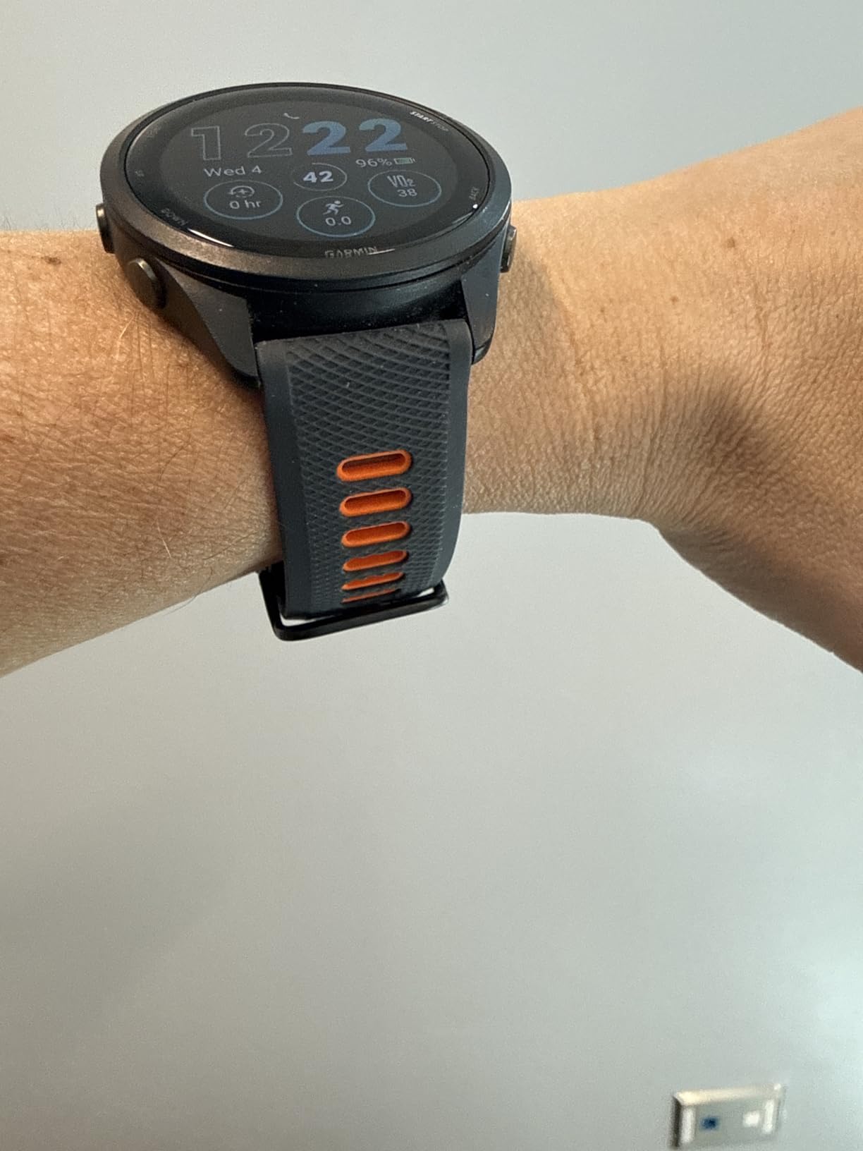 Watch Band for Garmin Forerunner 265/Forerunner 255/Vivoactive 4/Venu 3/Venu 2, 22mm Quick Release Silicone Replacement Band customer photo 1