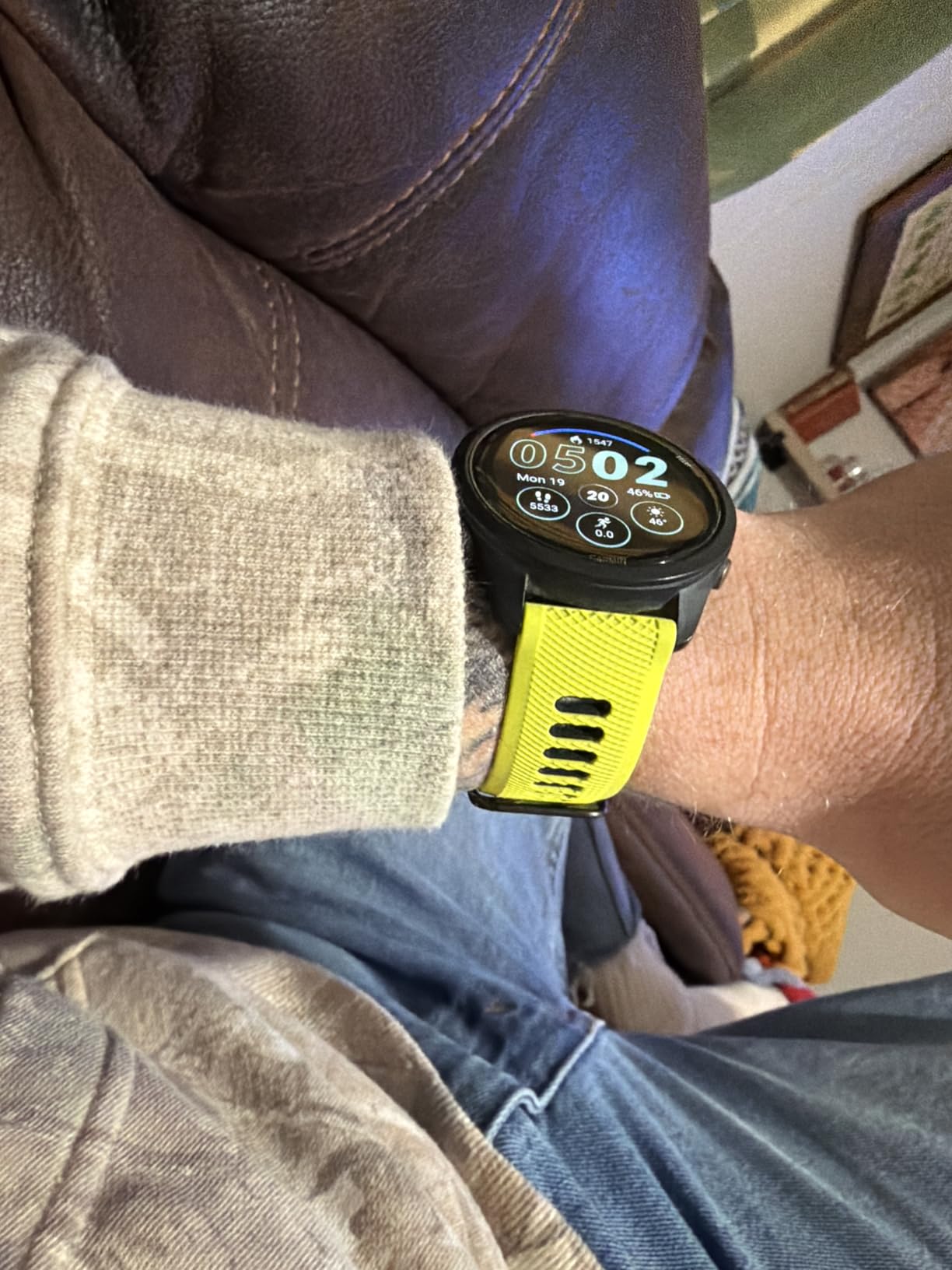 Watch Band for Garmin Forerunner 265/Forerunner 255/Vivoactive 4/Venu 3/Venu 2, 22mm Quick Release Silicone Replacement Band customer photo 2