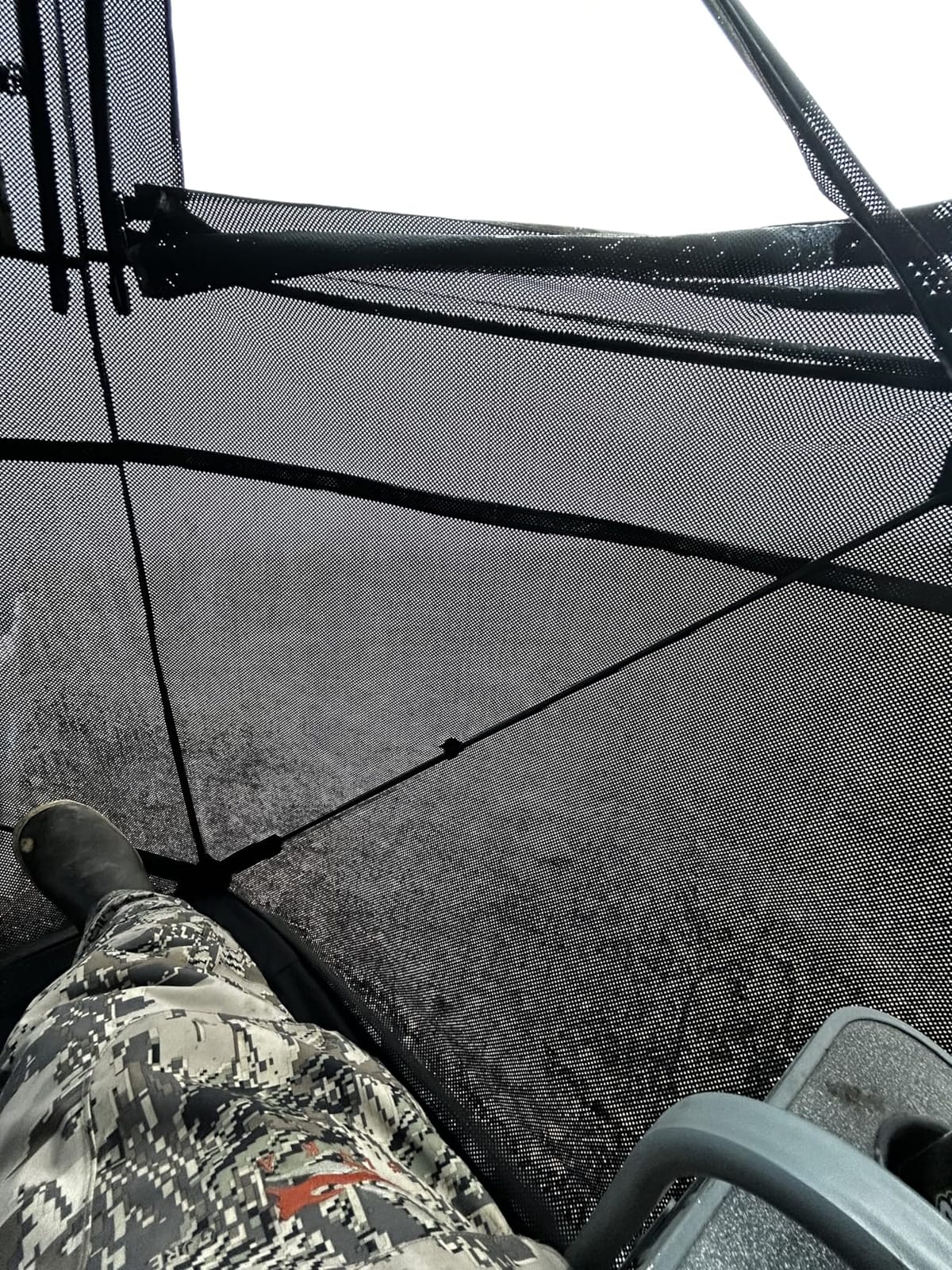 FUNHORUN Hunting Blind with Floor Mat, 360 See Through Ground Blind, Pop Up customer photo 1