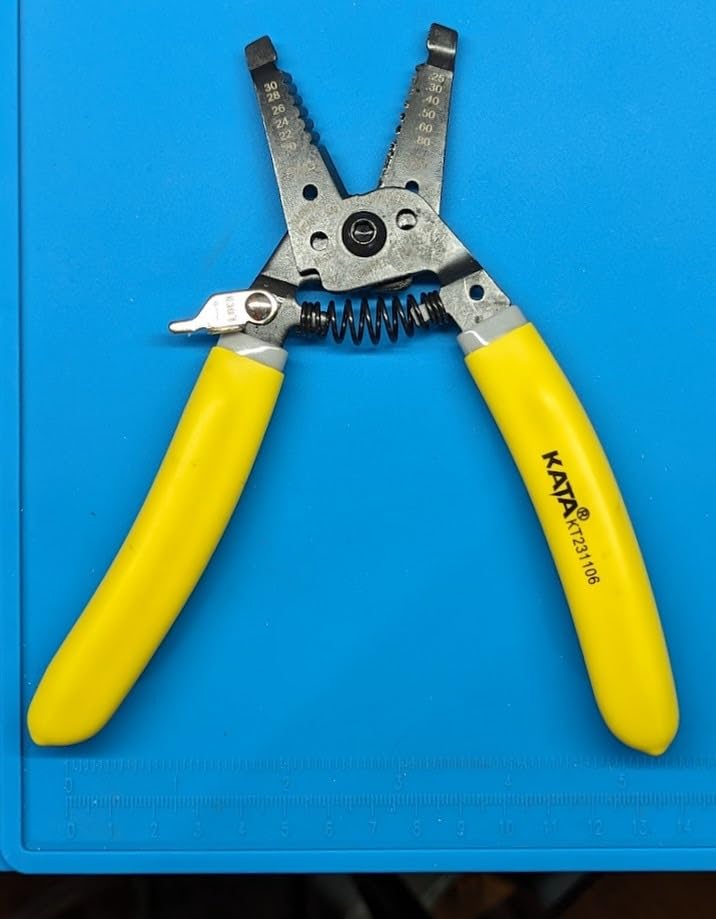 KATA 7 Inch Precision Wire Stripper, 20-32 AWG Tool for Electronics DIY customer photo 2