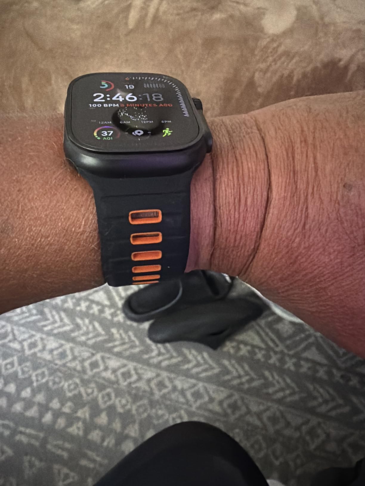 Odbeai Sport Band Compatible with Apple Watch Ultra 2 3/Ultra Band, Compatible with Apple Watch Bands for Men 49mm 46mm 45mm 44mm 42mm, Waterproof Silicone Strap for iWatch Bands All Series SE 11 10 9-1 customer photo 1
