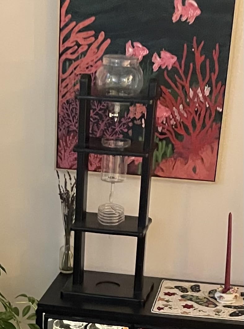Cold Drip Coffee Maker, Cold Brew Coffee Tower, Slow Drip Japanese Cold Brew Maker, 32 oz, Cold Brew Drip, Ice Coffee Tower (ICT2), Black customer photo 1