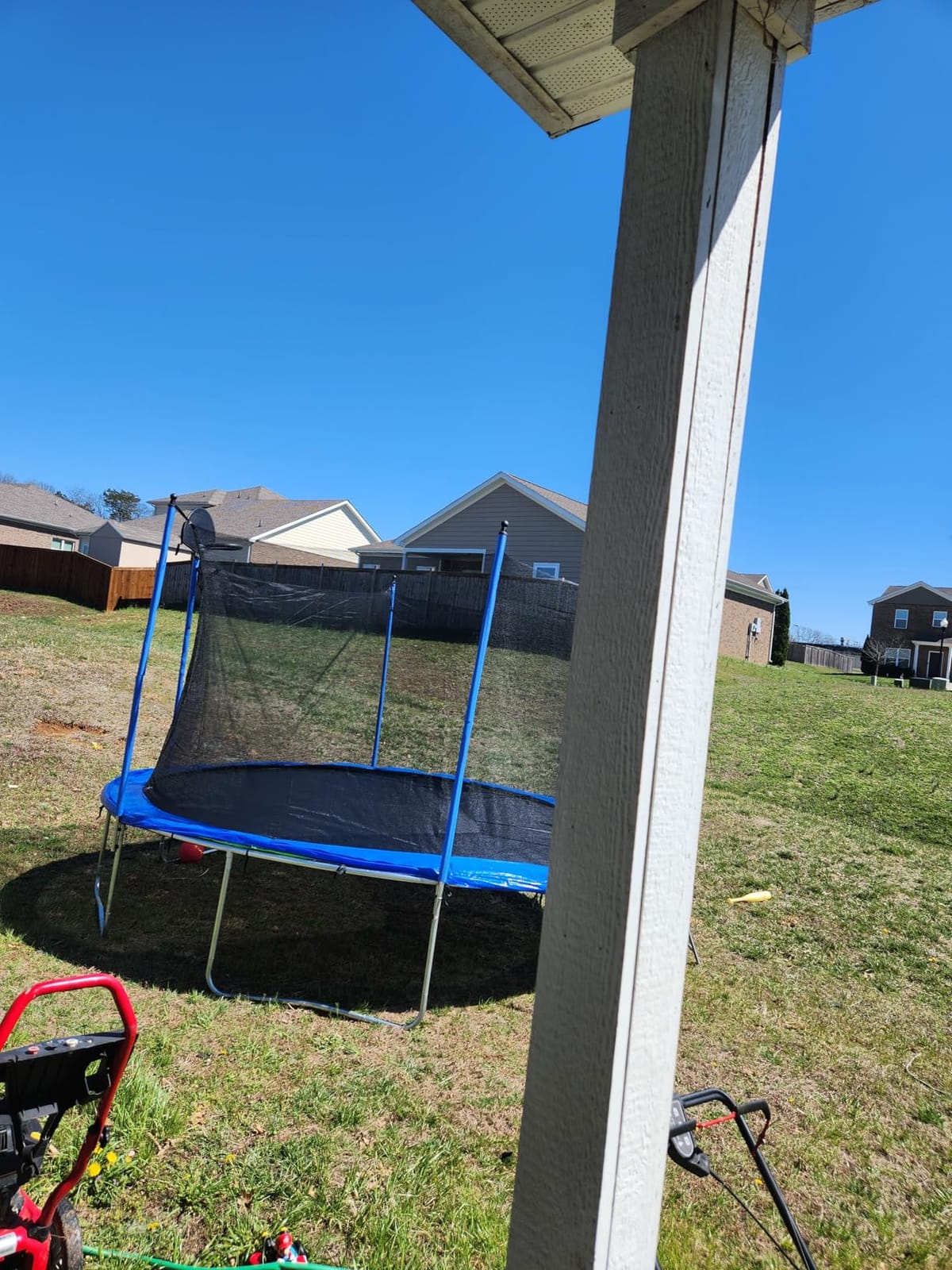 Skepphlay 16ft 14ft 12ft Trampoline Outdoor for Kids and Adults, ASTM Approved Recreational Trampoline, Round Trampoline with Basketball Hoop & Enclosure Net for Backyard customer photo 1