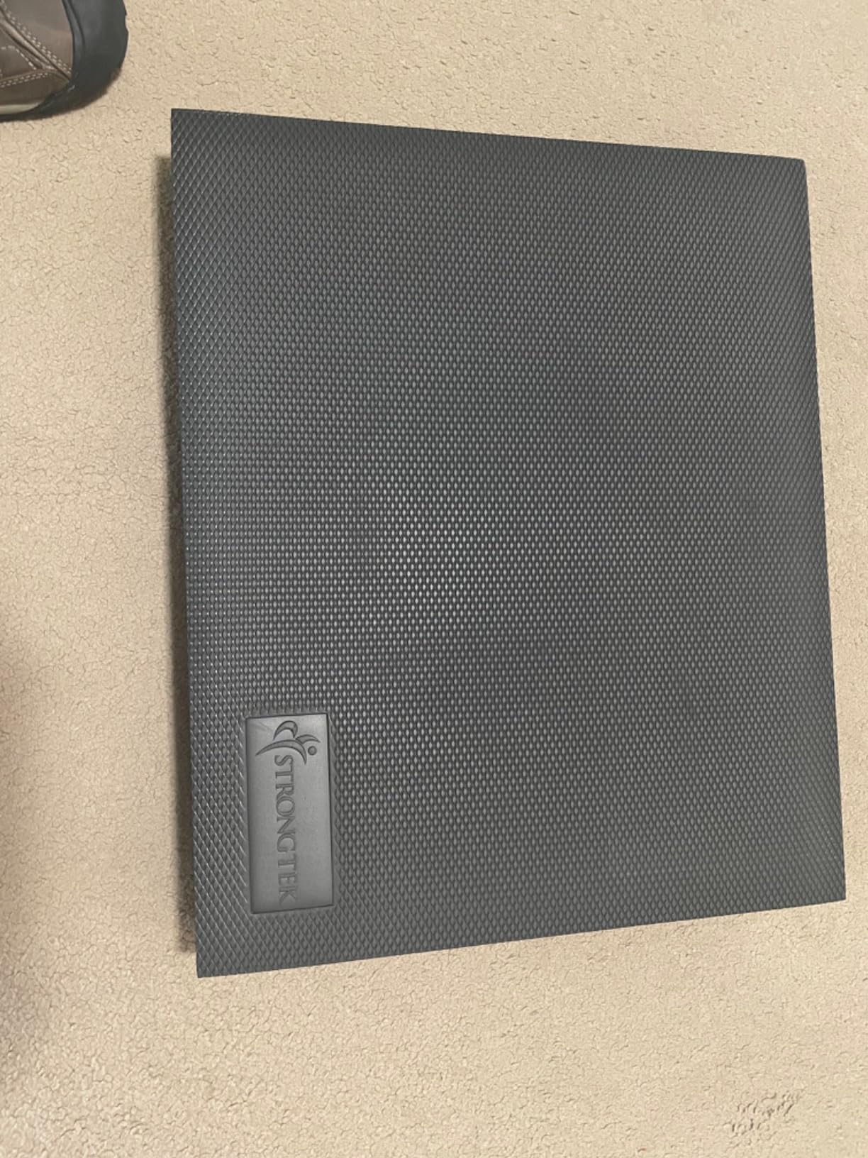 StrongTek Foam Balance Pad, Extra-Wide 19 x 15.8 x 2.4 in, Non-Slip TPE | High-Density Cushioning, Water-Resistant Surface, Physical Therapy, Stability and Core Strength Training, Yoga and Mobility customer photo 1