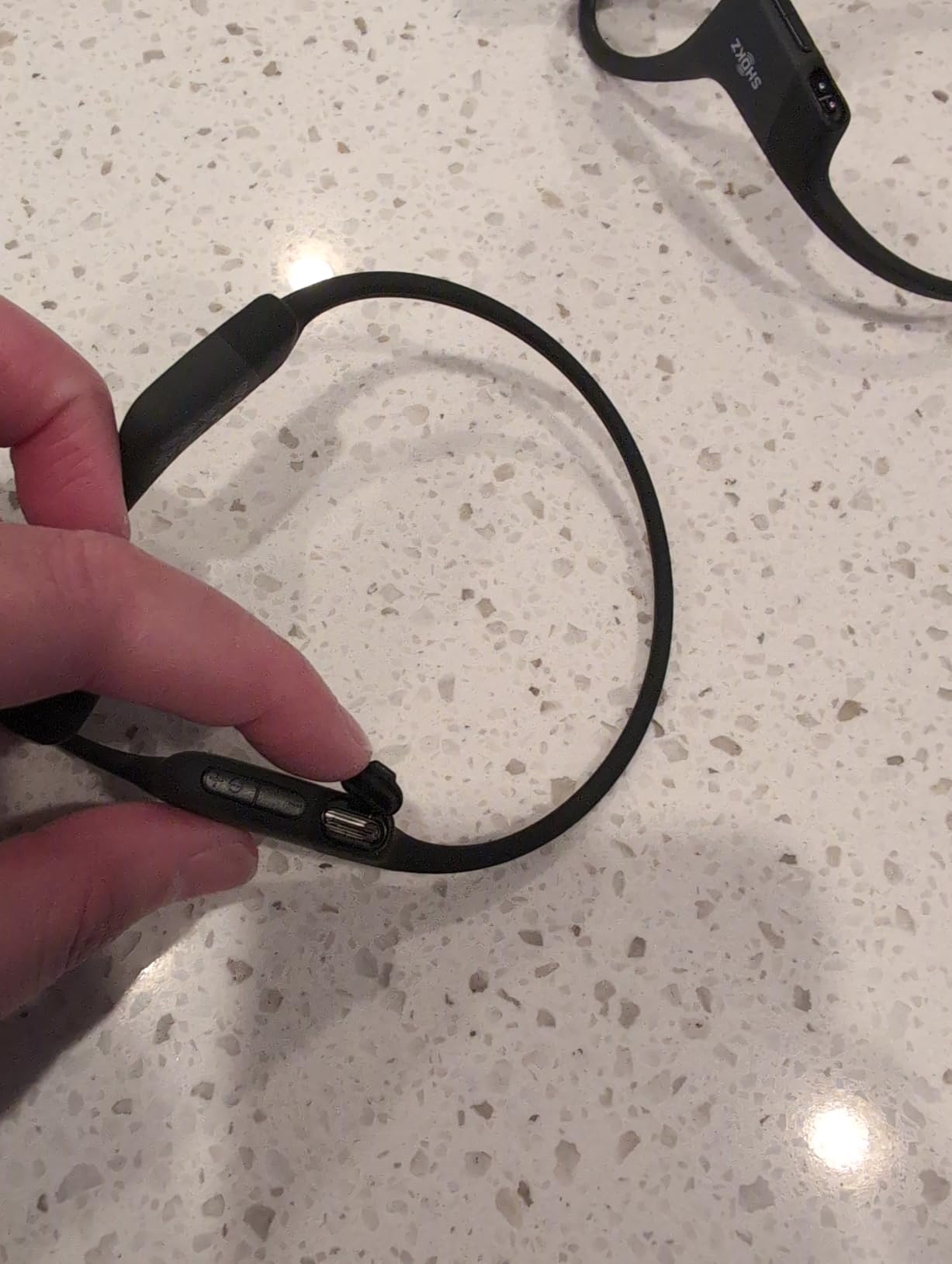 SHOKZ OpenRun Mini Bone Conduction Headphones, Black, USB-C Charging customer photo 2