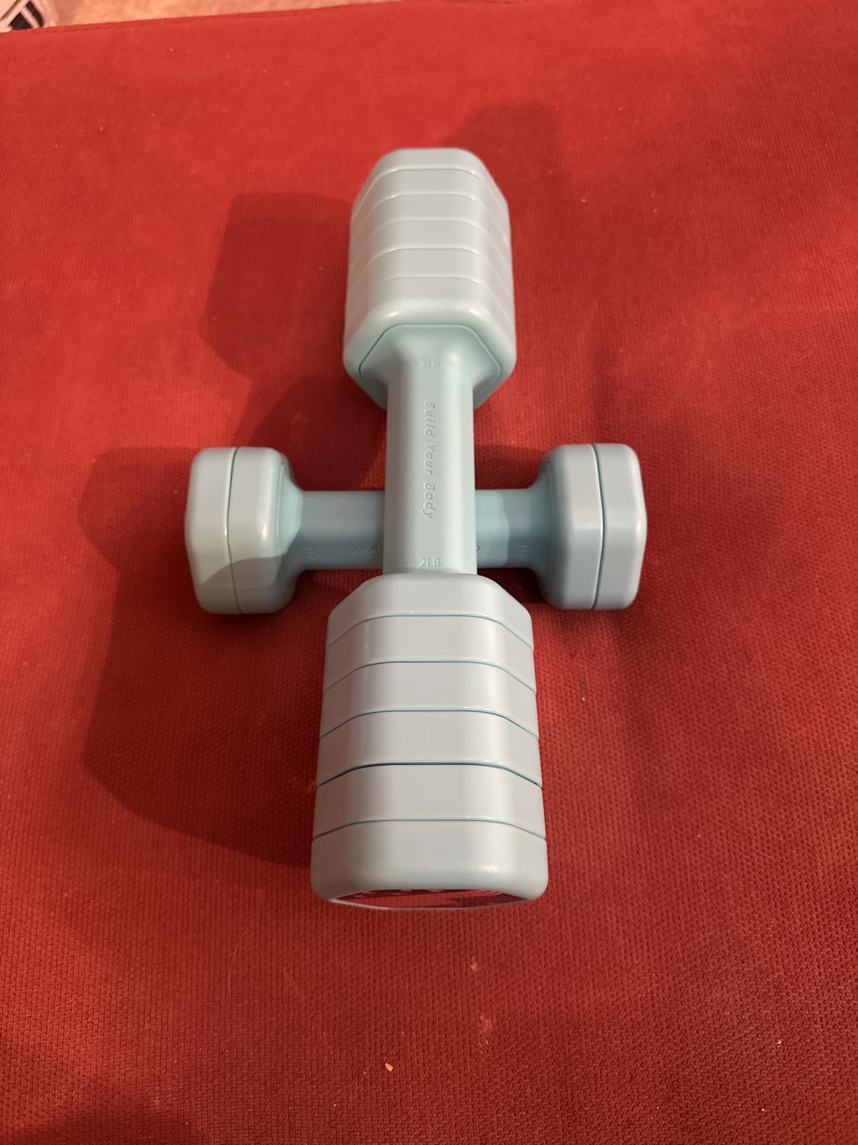 Zempox Adjustable Dumbbell Set, 4 in 1 Free Weight Dumbbell Set for Women, Hand Weight for Women at Home, Each 2lb 3lb 4lb 5lb with TPU Soft Rubber Handle for Home Gym Aquatic Fitness Equipment customer photo 1