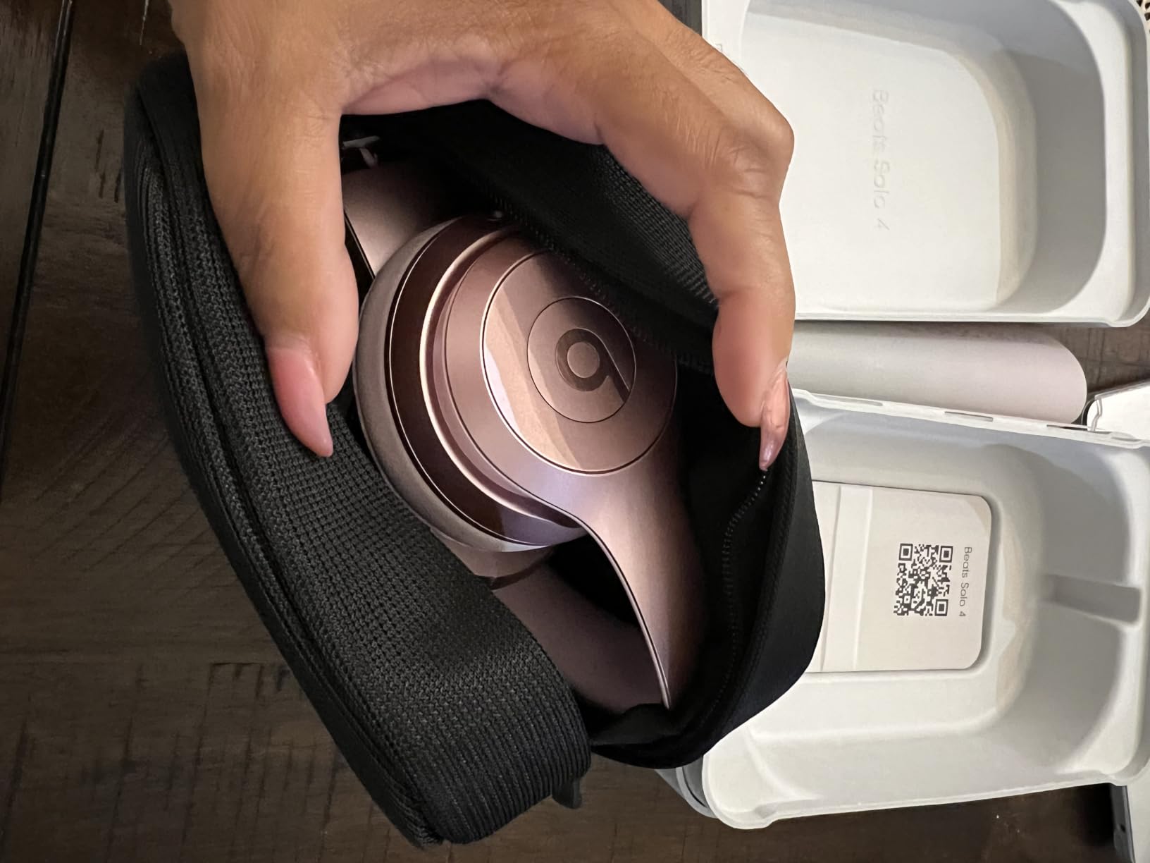 Beats Solo 4 - Wireless On-Ear Bluetooth Headphones, Up to 50-Hour Battery Life, Ultra-Lightweight Comfort, Powerful and Balanced Sound, Apple & Android Compatible - Slate Blue customer photo 2