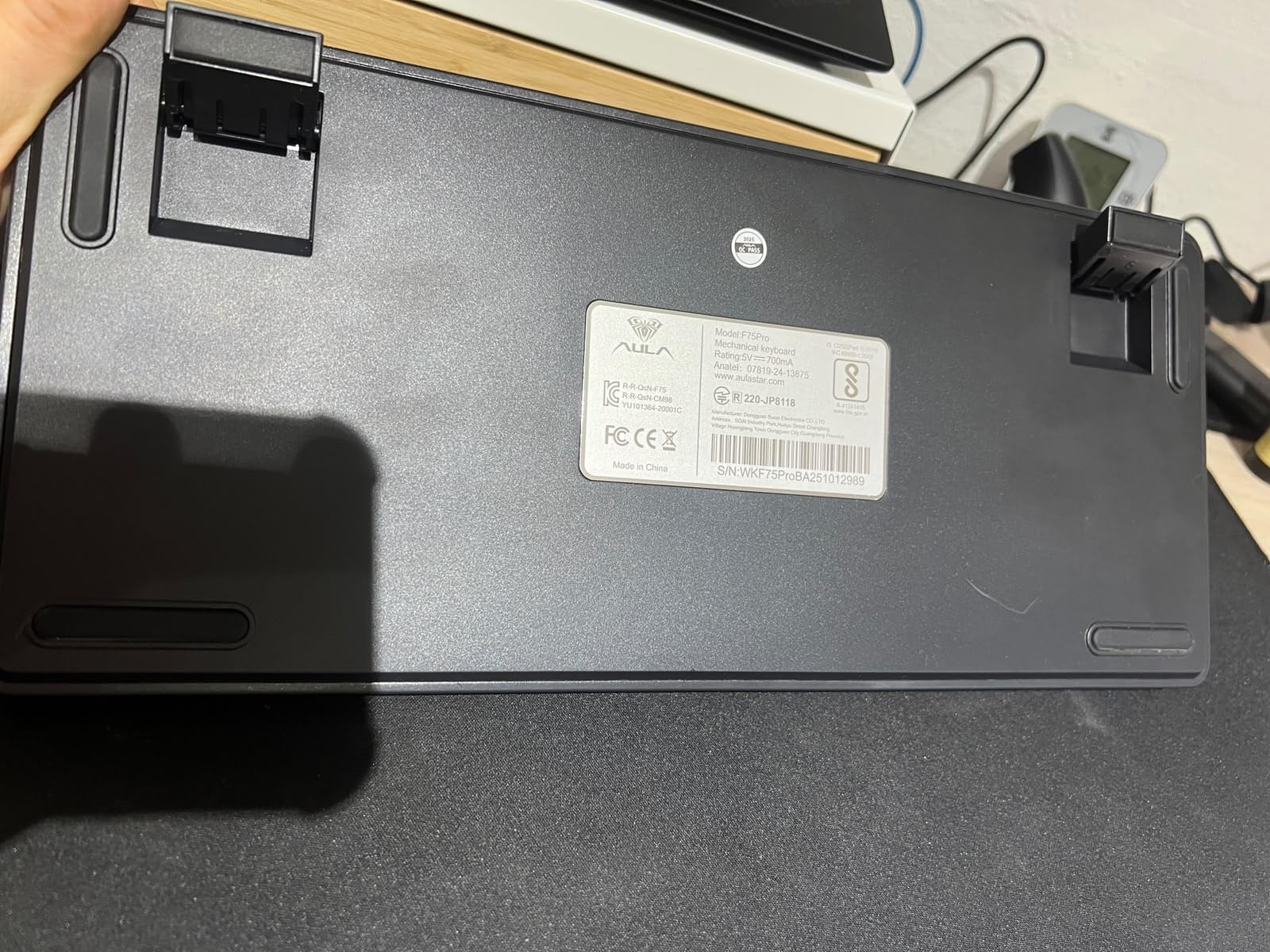 AULA F75 Pro Wireless Mechanical Keyboard,75% Hot Swappable Custom Keyboard with Knob,RGB Backlit,Pre-lubed Reaper Switches,Side Printed PBT Keycaps,2.4GHz/USB-C/BT5.0 Mechanical Gaming Keyboards customer photo 2