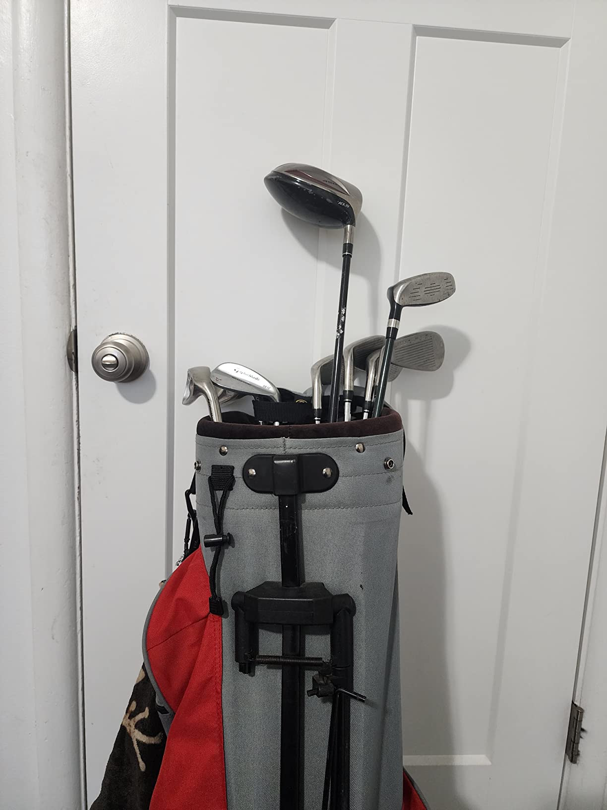 CHAMPKEY Professional Golf Travel Bags for Airlines with Password Lock - Hard Case Golf Travel Bag with Support Pole and Oversized Wheels customer photo 2