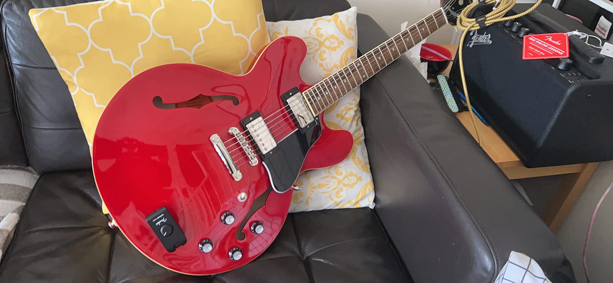 Fender Mustang Micro Plus Headphone Amplifier, Bluetooth Audio Streaming and 50 Amp and Effects Models, with 2-Year Warranty customer photo 2