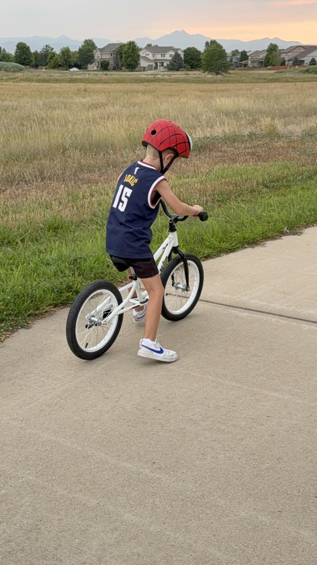 bicystar 16 Inch Balance Bike for Kids BMX Air Tires 5-8 Years White | Lightweight 12 lb frame, adjustable seat & handlebars, builds confidence, smooth outdoor riding, 8-year warranty customer photo 2