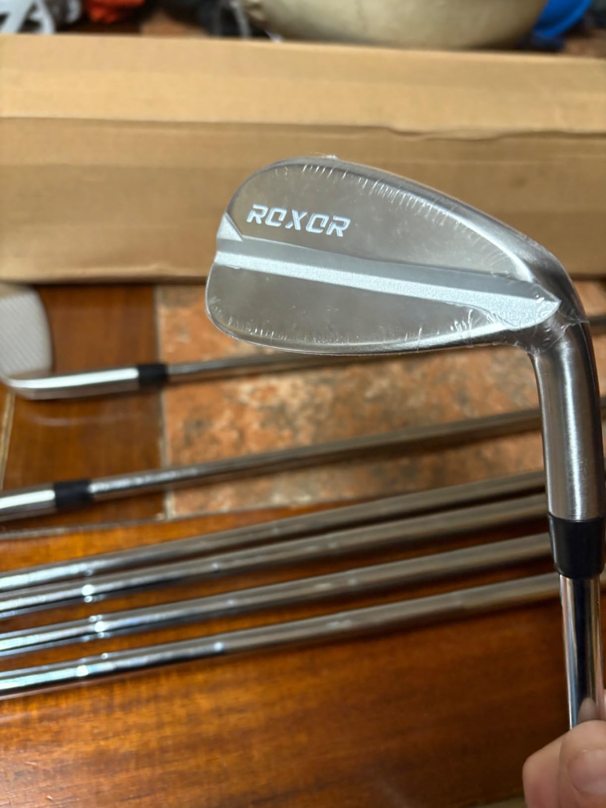 RXR - Golf Full Iron Sets for Men - Stiff Flex - 4,5,6,7,8,9 Pitching Wedge - Right Handed - Steel Shaft - New Superior Golf Club Iron Set Blades - Standard Length customer photo 1