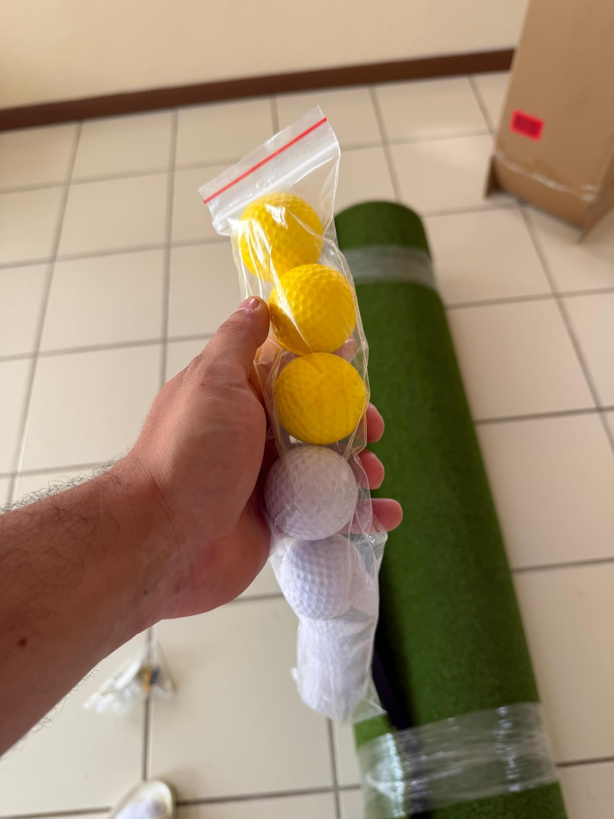 Bltend Golf Mat 36mm: 5x4ft/6x4ft Golf Hitting Mat Practice Outdoor Indoor | Elite Dense Artificial Turf, Heavy Duty Thickened EVA Backing, Balls & Tees, Driving Chipping Backyard Simulators Practice customer photo 1