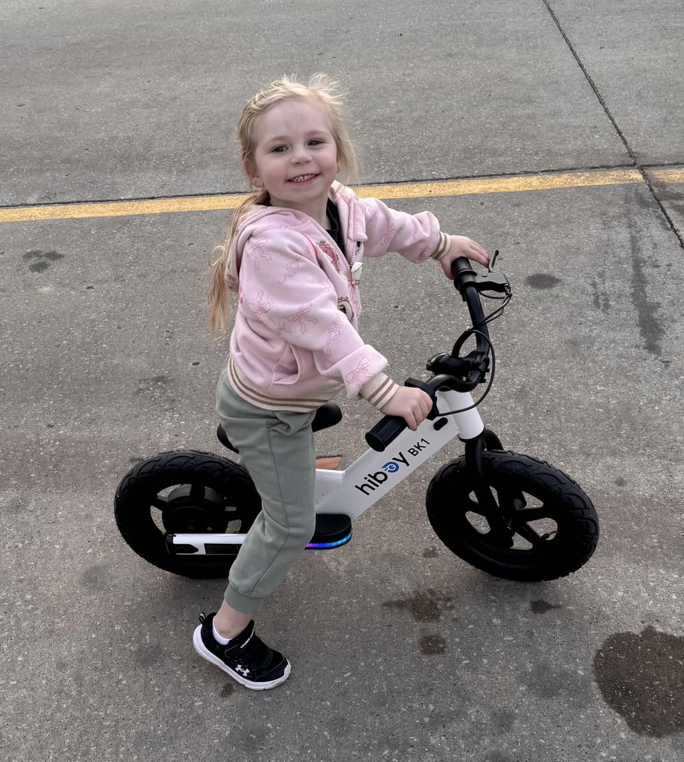 Hiboy BK1 Kids Electric Balance Bike, Ages 3-5, 12-Inch Tires, UL 2272 | Two speed modes at 5.6 and 9 MPH, adjustable seat and up to 4.9-mile range customer photo 2