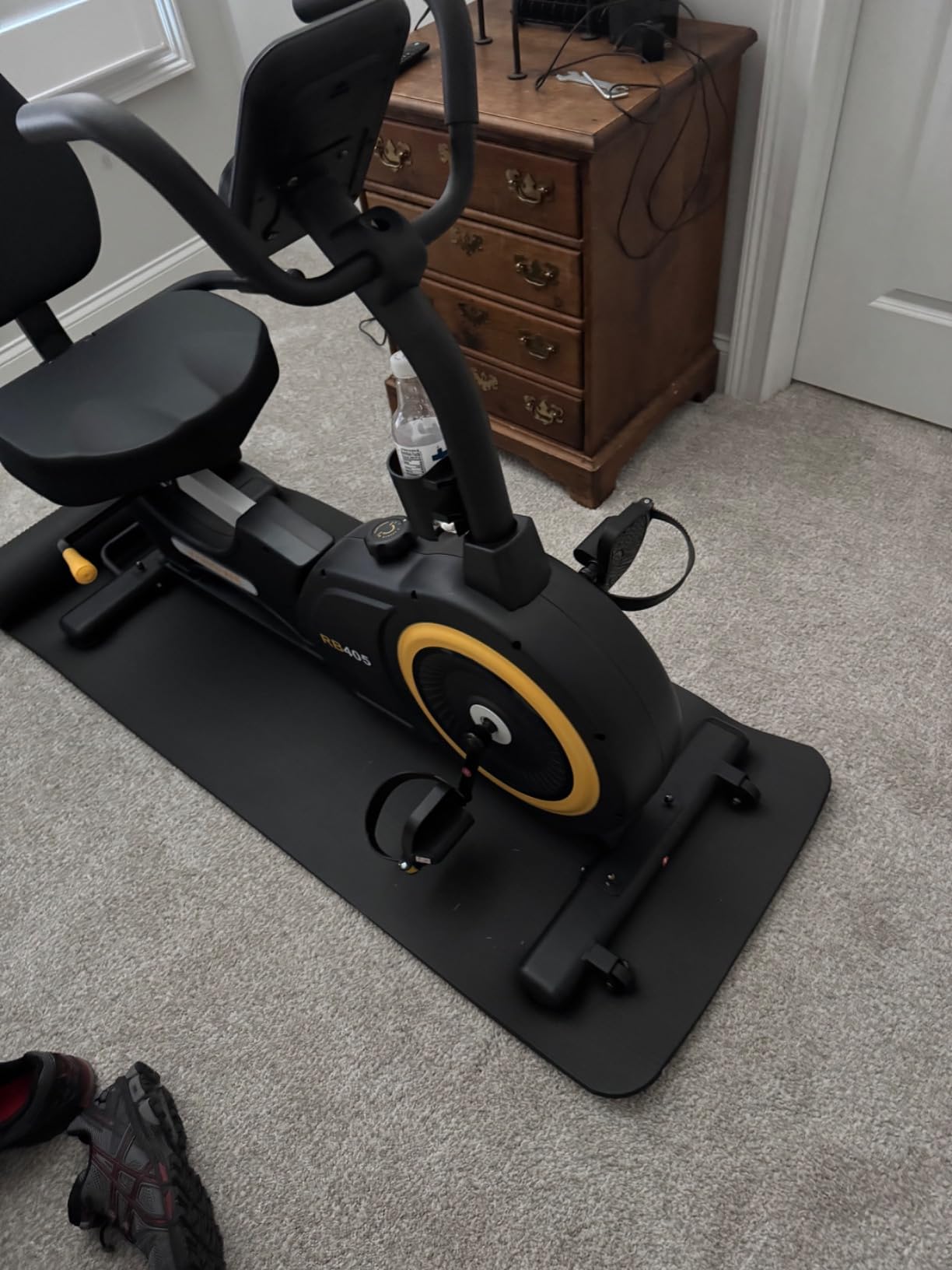 VANSWE Recumbent Exercise Bike for Home Seniors Light Commercial | Stationary Bike with 450 LBS Weight Capacity, Bluetooth App Connectivity, Whisper Quiet(＜10DB), Back-lit LED Display & Pulse customer photo 1