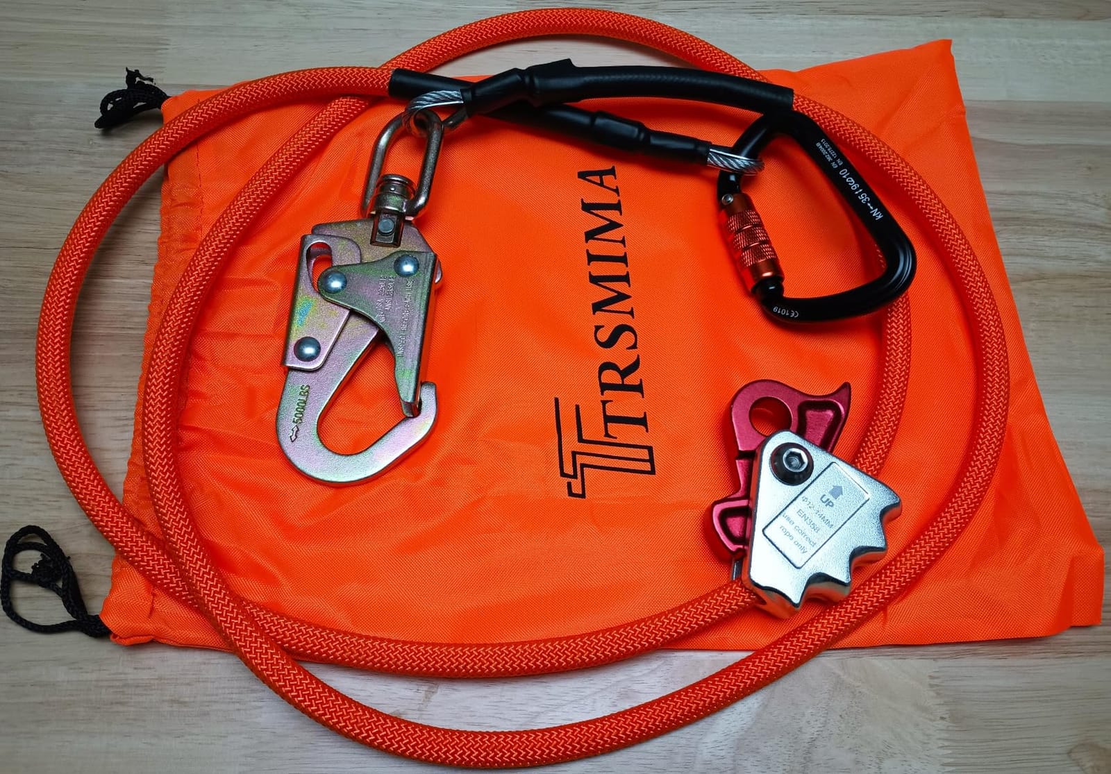 TRSMIMA Steel Wire Core Flipline - 8ft Tree Climbing Lanyard Flip Line - Arborist Lanyard Gear 1/2