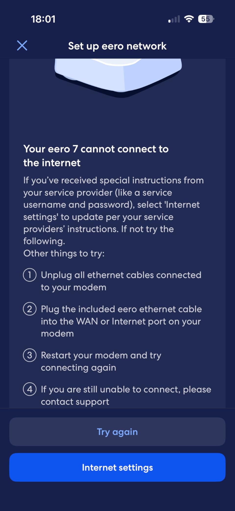Amazon eero 7 dual-band mesh Wi-Fi 7 router (newest model) - Supports internet plans up to 2.5 Gbps, Coverage up to 2,000 sq. ft., 1-pack customer photo 1