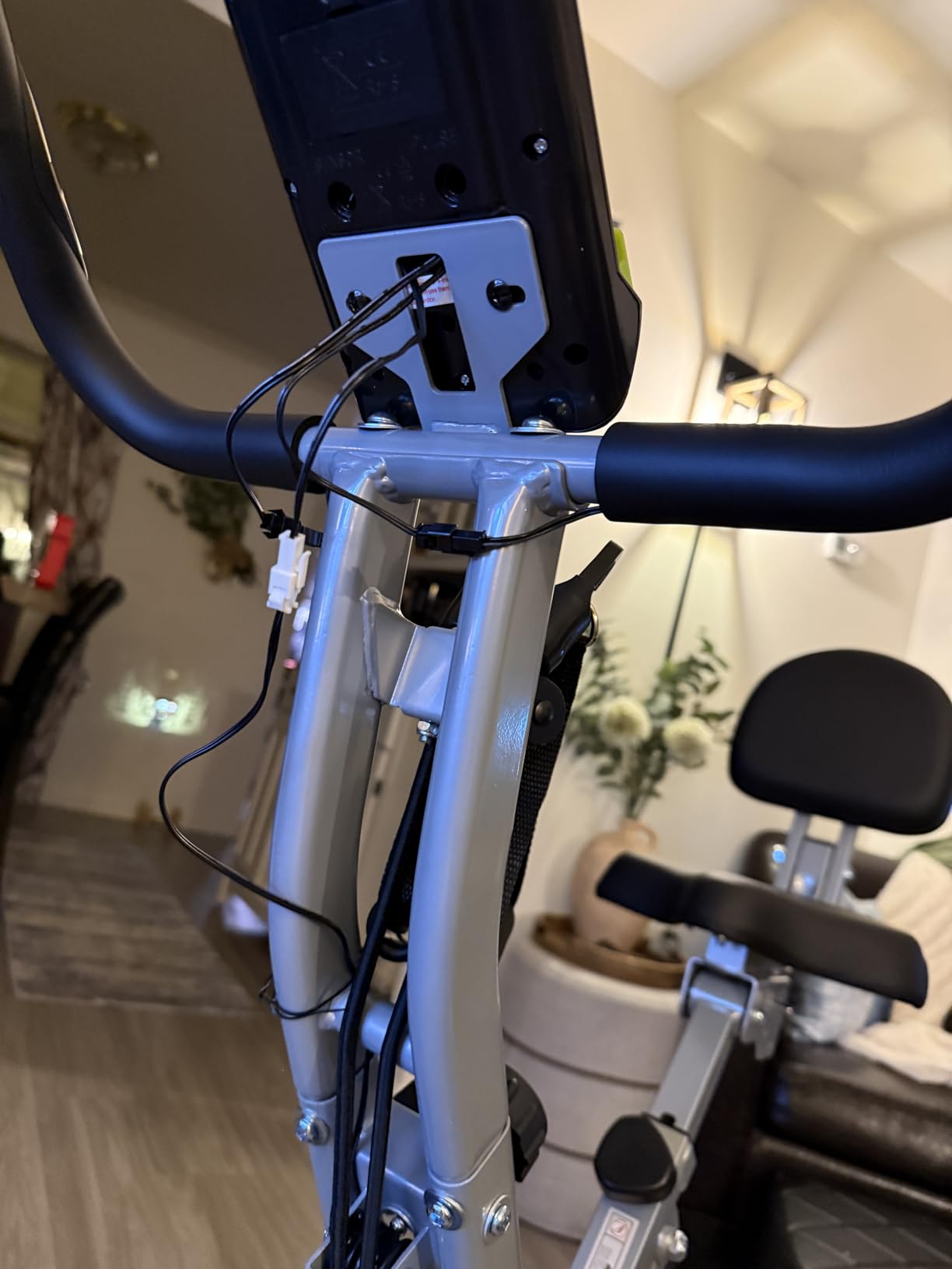 Foldable Exercise Bike Stationary Bikes for Home, 5 IN 1 Indoor Workout Bike, with 16-Level Quiet Magnetic Resistance, 6.6 LBS Flywheel and 300LBS Capacity, 2025 Designed 817 X-bike customer photo 2