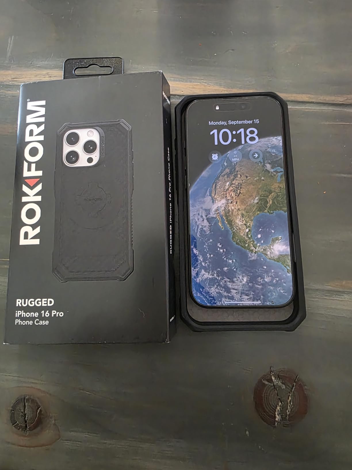 Rokform Rugged Case for iPhone 16 Pro Max, Magentic + RokLock (Black) customer photo 1