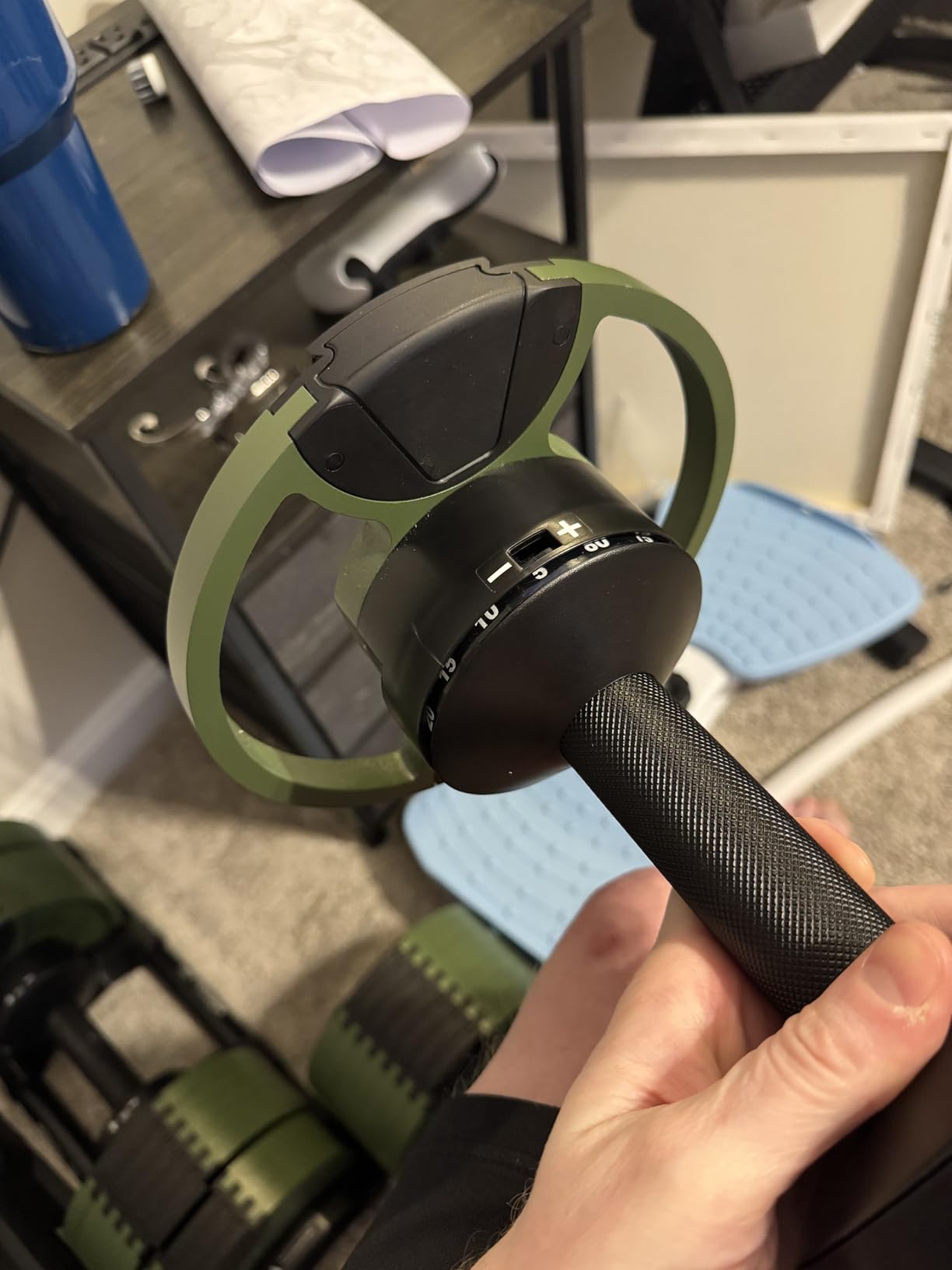 NÜOBELL Adjustable Dumbbell Set, 5-50 LB or 5-80 LB, Easy Twist 2024-25 Model, All-In-One Weights Set (Pair) for Home customer photo 2
