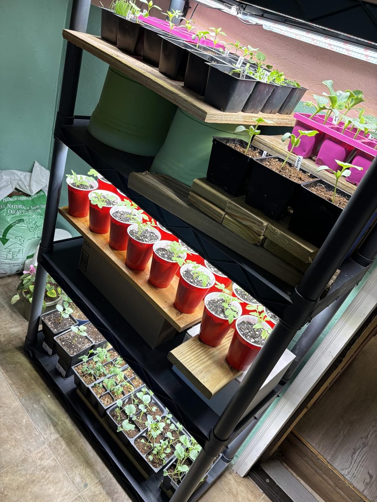 SDOVUERC 16'' 6 Bars Grow Light Strips for Indoor Shelves Plants Growing. customer photo 2