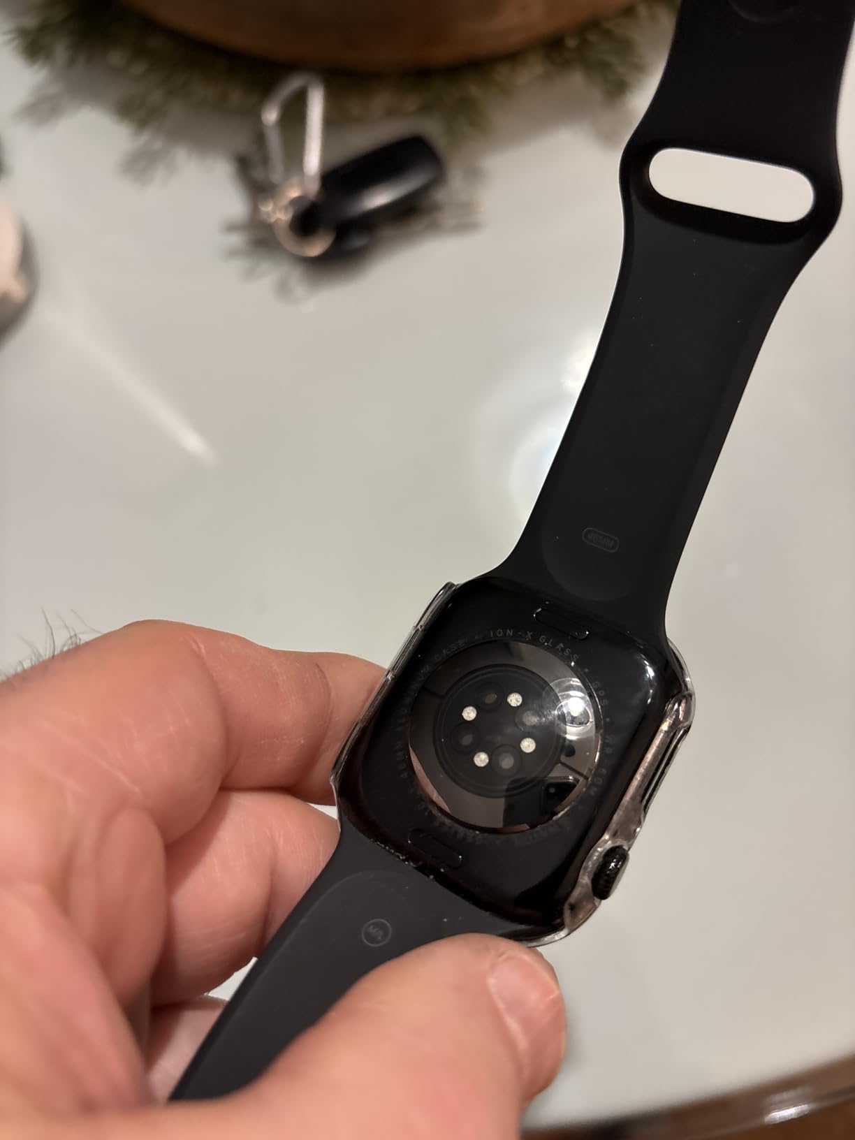Apple Watch Series 10 [GPS 46mm case] Smartwatch with Jet Black Aluminum Case with Black Sport Band - M/L. Fitness Tracker, ECG App, Always-On Retina Display, Water Resistant customer photo 2