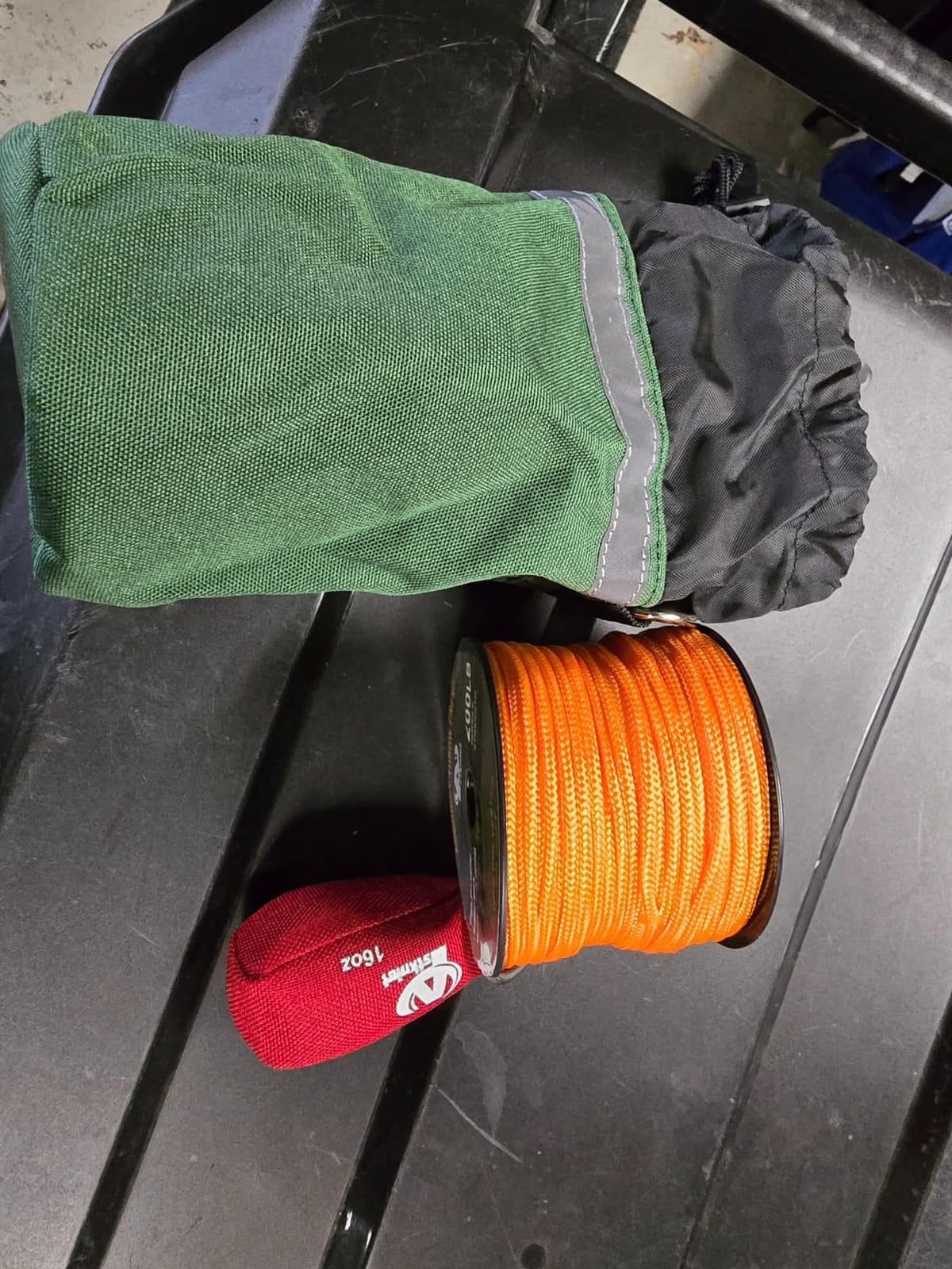 Aystkniet Arborist Throw Line Kit with Slick Rope & 12/14/16oz Throw Weight & Reflective Storage Bag, Polyester Throw Line and Arborist Throw Ball Kit for High Limbs Trimming Cutting Tree Work customer photo 1