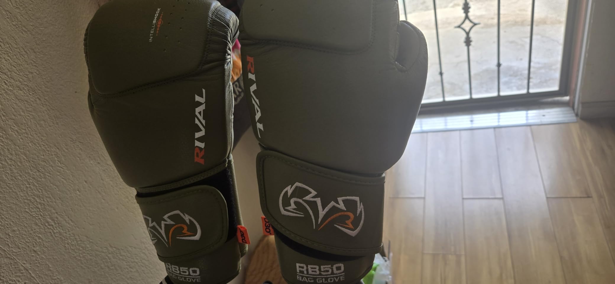 RIVAL Boxing RB50 Intelli-Shock Compact Bag Gloves, Hook and Loop Closure - Soft Inner Lining, Multi-Layered Foam Padding customer photo 1
