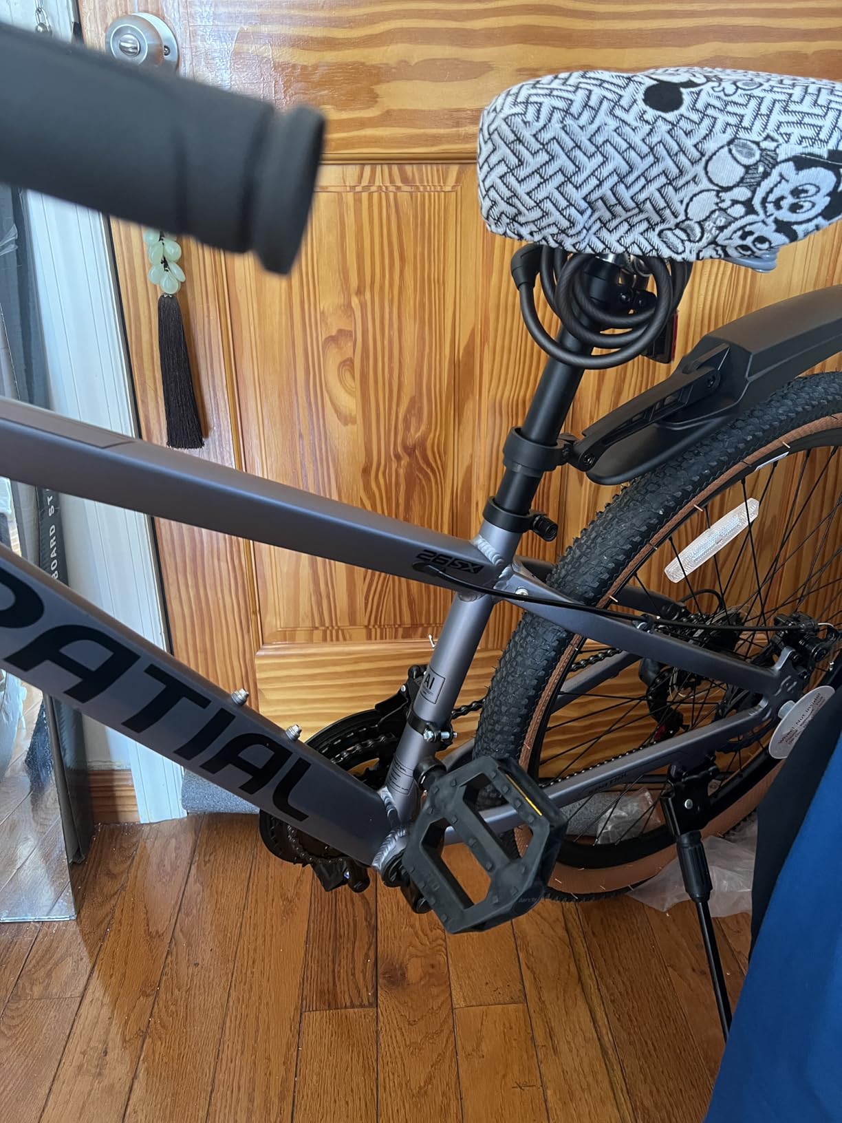 SPATIAL Mountain Bike, 24/26/27.5 Inch Outdoor Cycling Bike, 8/21 Speed Lightweight Aluminum Frame | Dual Disc Brakes, Adjustable Ergonomic Seat for Adult Teens customer photo 2