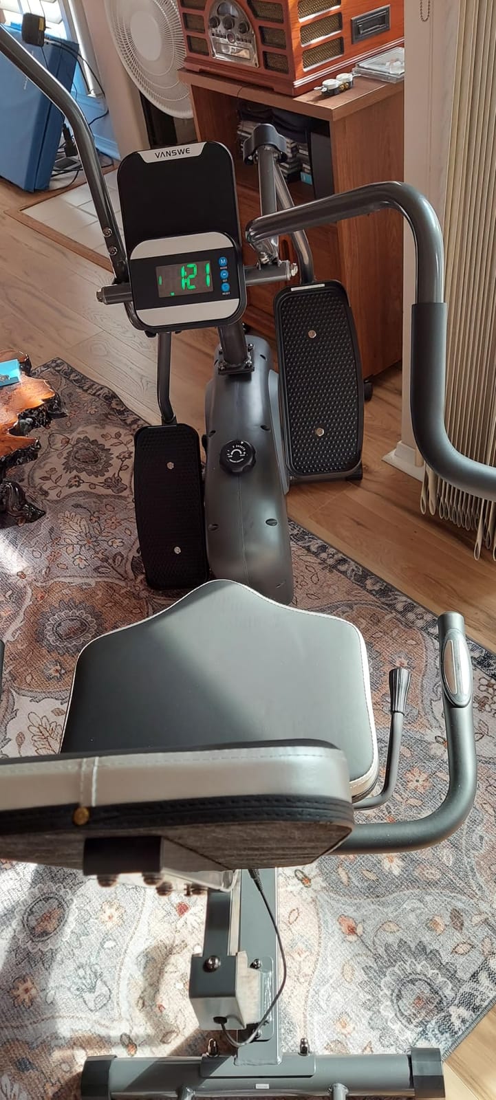 VANSWE Recumbent Elliptical Cross Trainer with Arm Exerciser customer photo 2