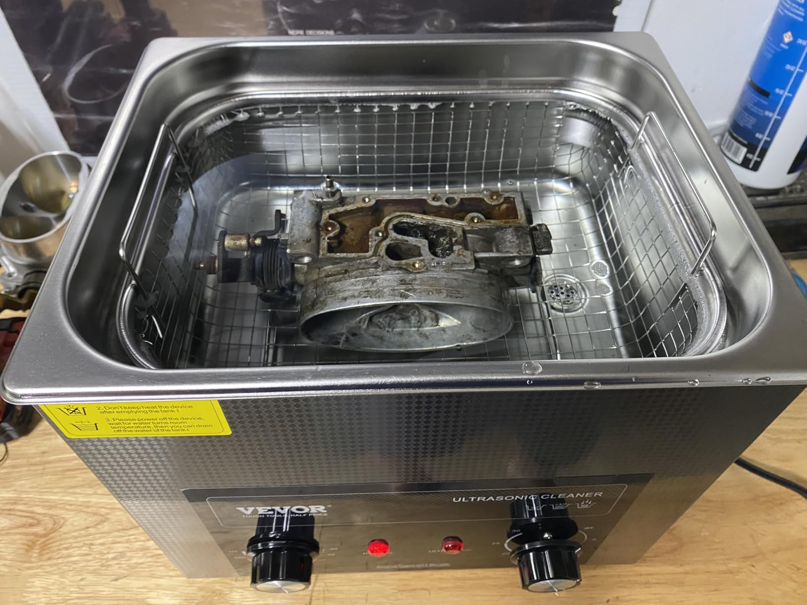 VEVOR 6L Ultrasonic Cleaner with Heater Timer & Basket, Professional Digital Sonic Cavitation Machine, 180W Cleaning Machine for Watch Instruments, Glasses, Coin, Metal Parts, Tool customer photo 2