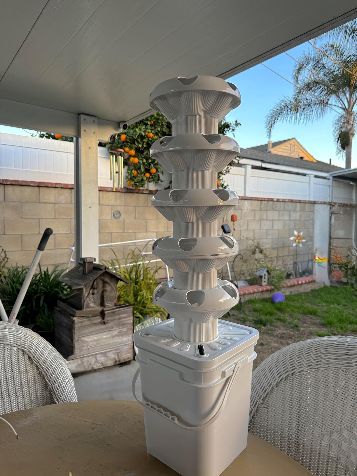SJZX Hydroponics Growing System Kit, 5-Layer Hydroponic Tower, 30 Planting Holes, Space-Saving Vertical Gardening System, Suitable for Both Indoor and Outdoor use Germination Kits customer photo 2