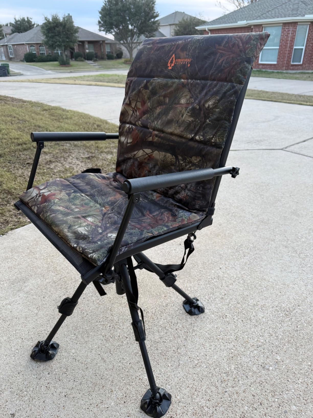 ARROWHEAD OUTDOOR Wide Folding 360° Hunting Swivel Blind Chair customer photo 1