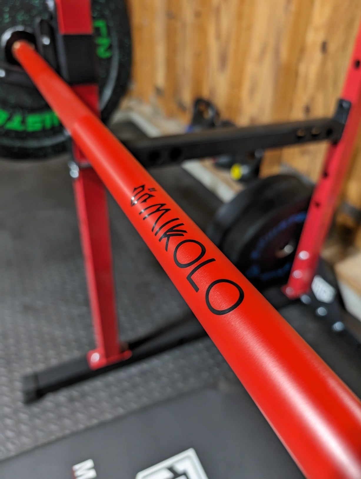 Mikolo 7ft Olympic Barbell, Barbell for Weightlifting and Powerlifting 45lb, Olympic Bar for 1500lbs Capacity, Weight Bar Fit 2