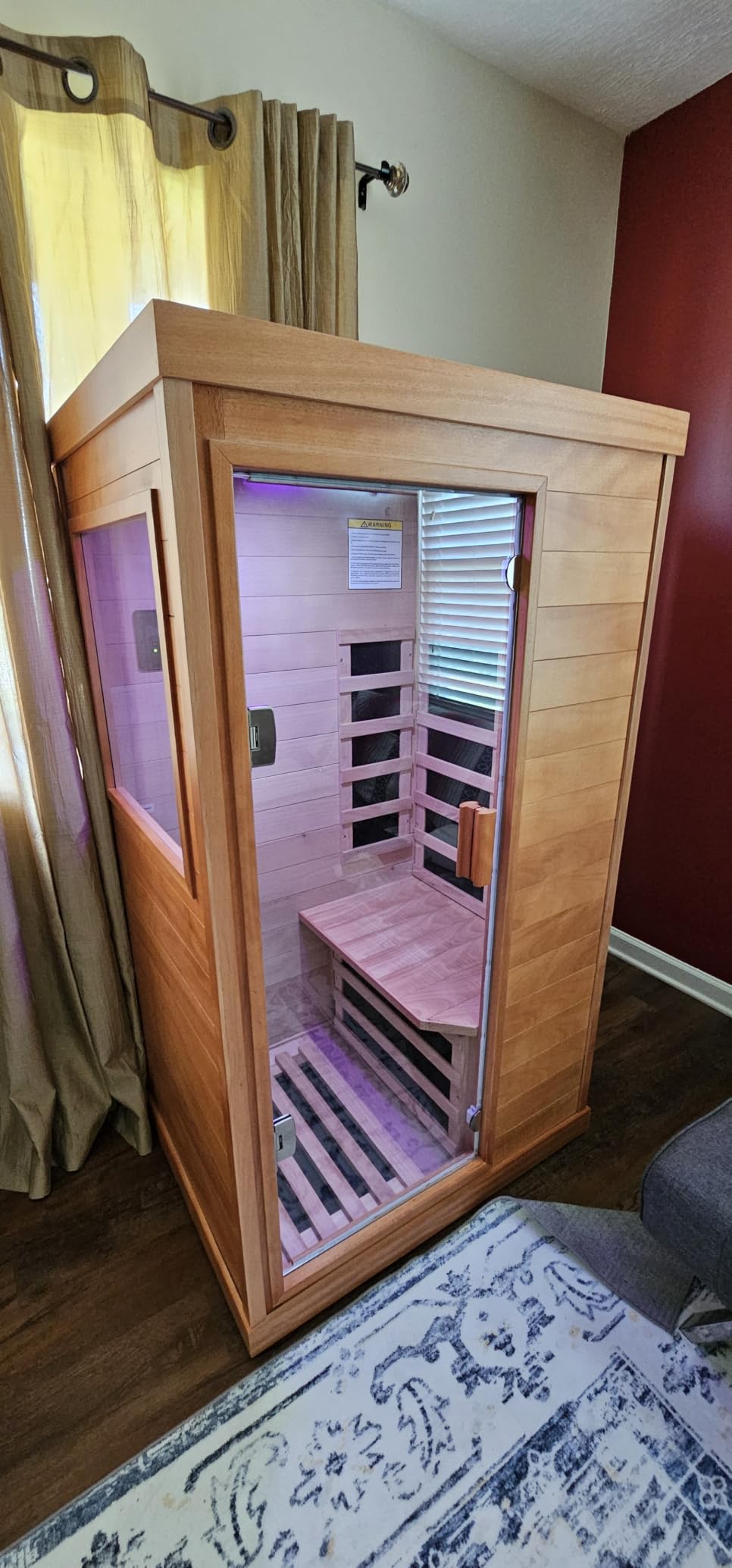 OUTEXER 2-3 Person Corner Sauna Far Infrared 120V 20A Canadian Hemlock customer photo 1