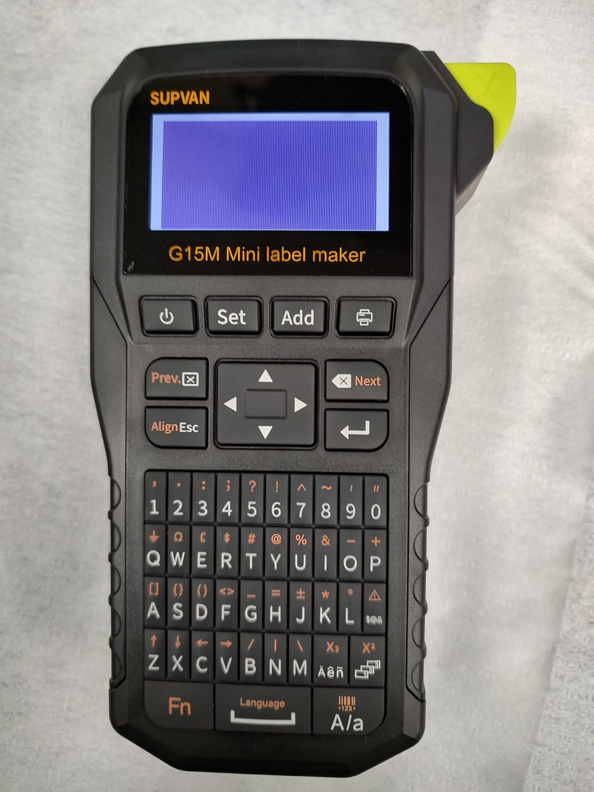 SUPVAN G15M Mini Portable Label Maker Machine with Heat Shrink Tube customer photo 1