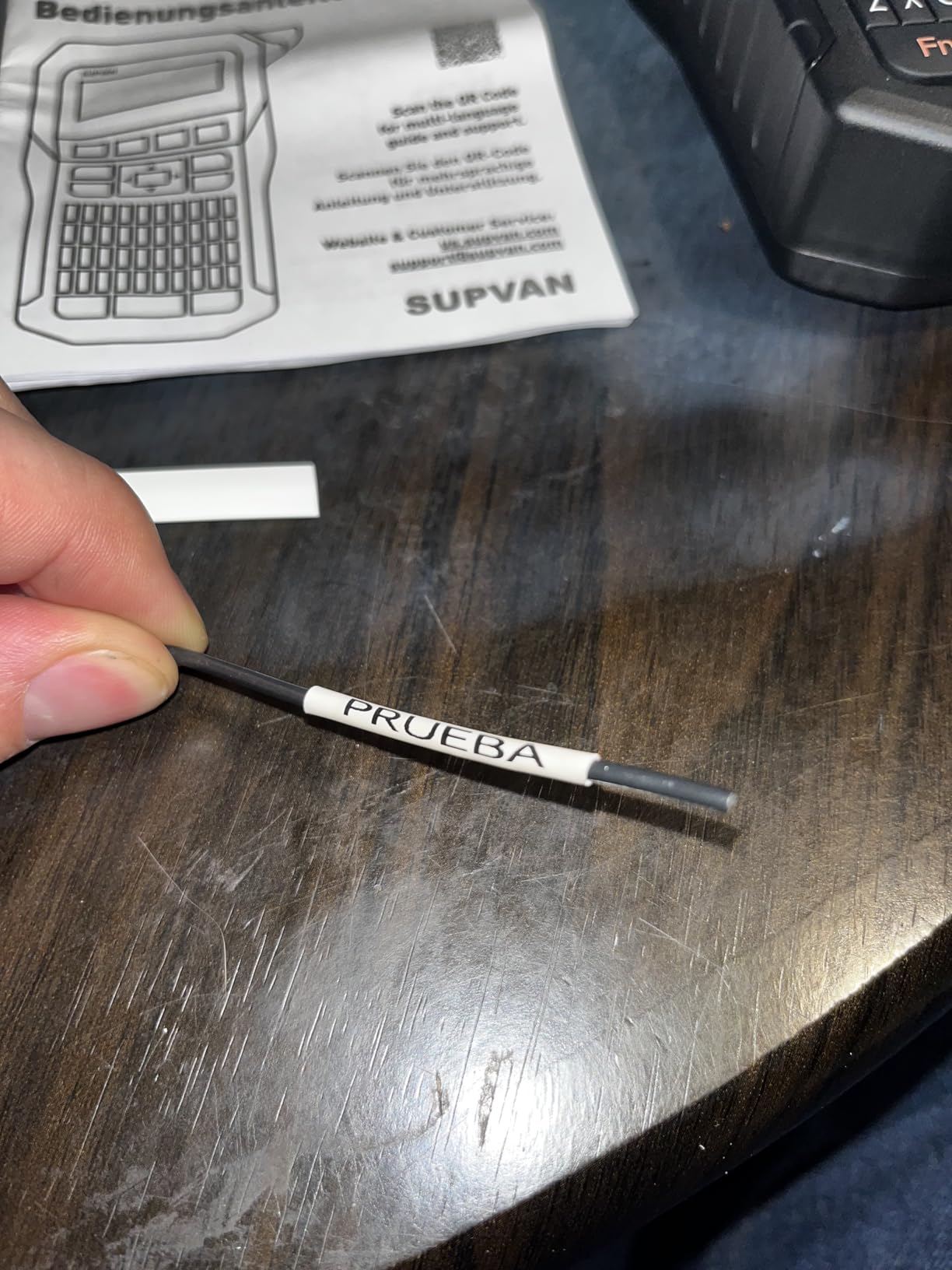 SUPVAN G15M Mini Portable Label Maker Machine with Heat Shrink Tube customer photo 2
