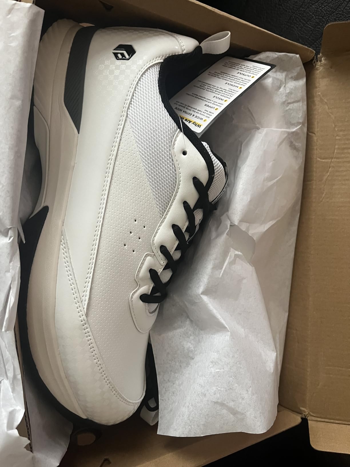 FitVille Extra Wide Golf Shoes Men Spikeless Golf Course Sneakers for Men customer photo 2