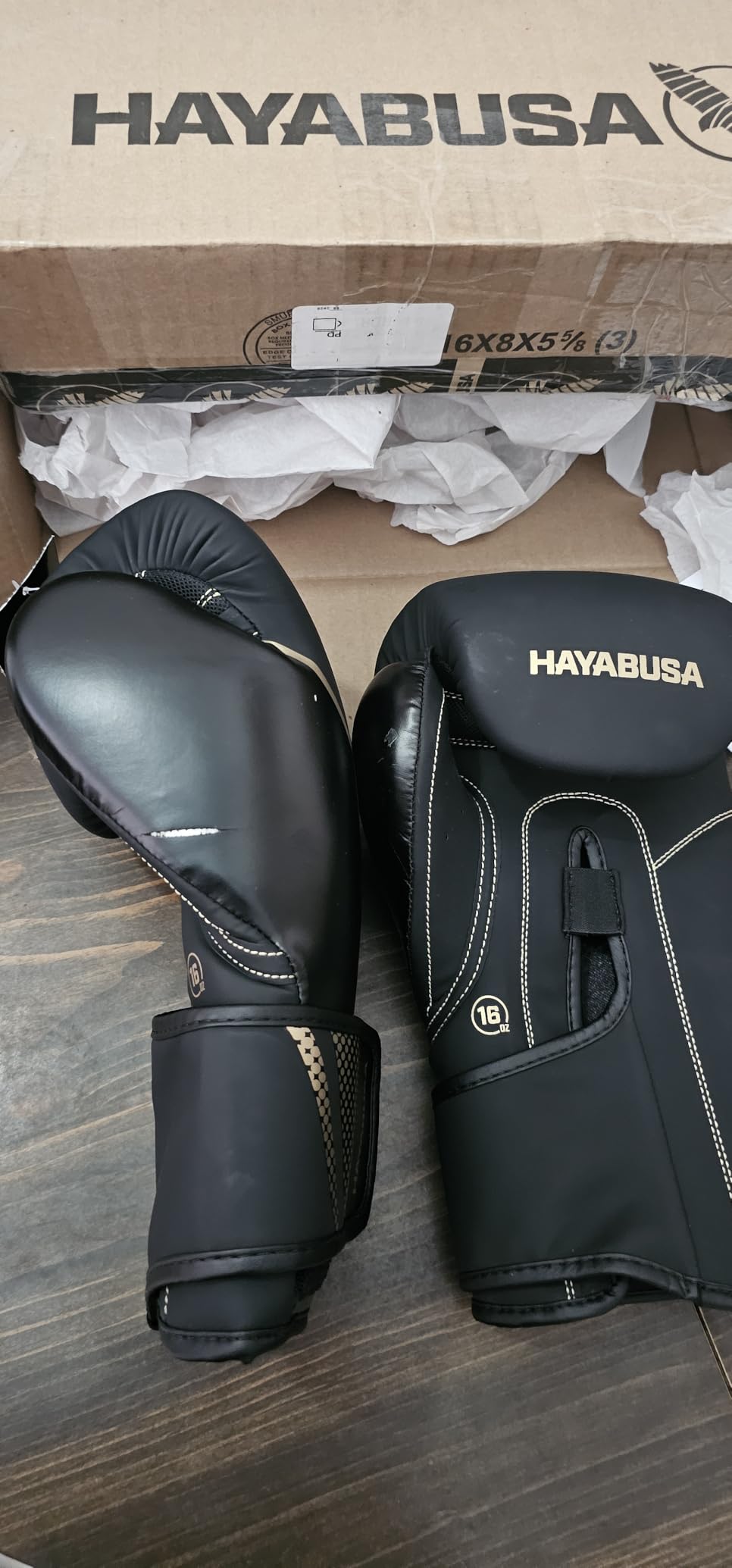 Hayabusa Sport Boxing Gloves - Dual-Splinted Wrist Support, Multi-Density Foam Padding, Contoured Fit, Kickboxing Muay Thai, Beginner Sparring, 12oz 14oz 16oz, Men Women customer photo 1