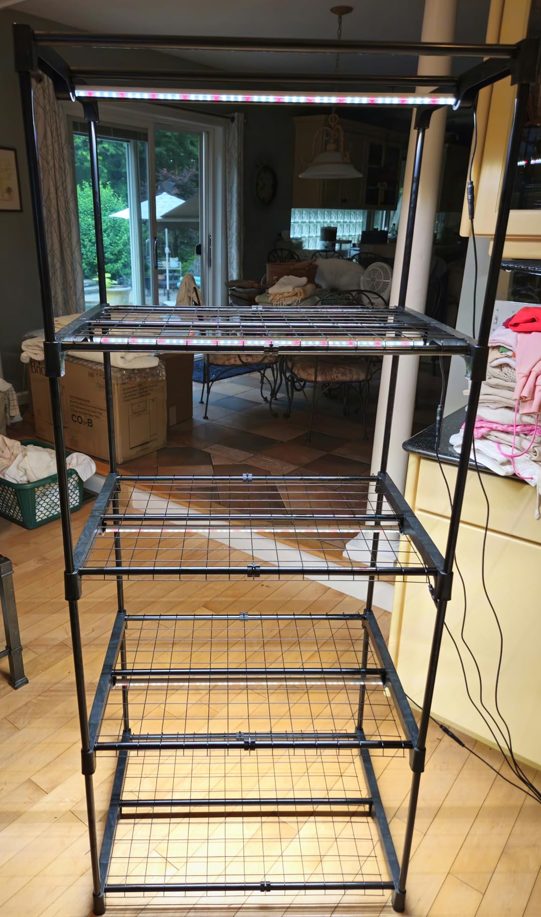 Mushroom Grow Tent with 6500K LED Light & Timer, 4-Tier Shelves customer photo 2
