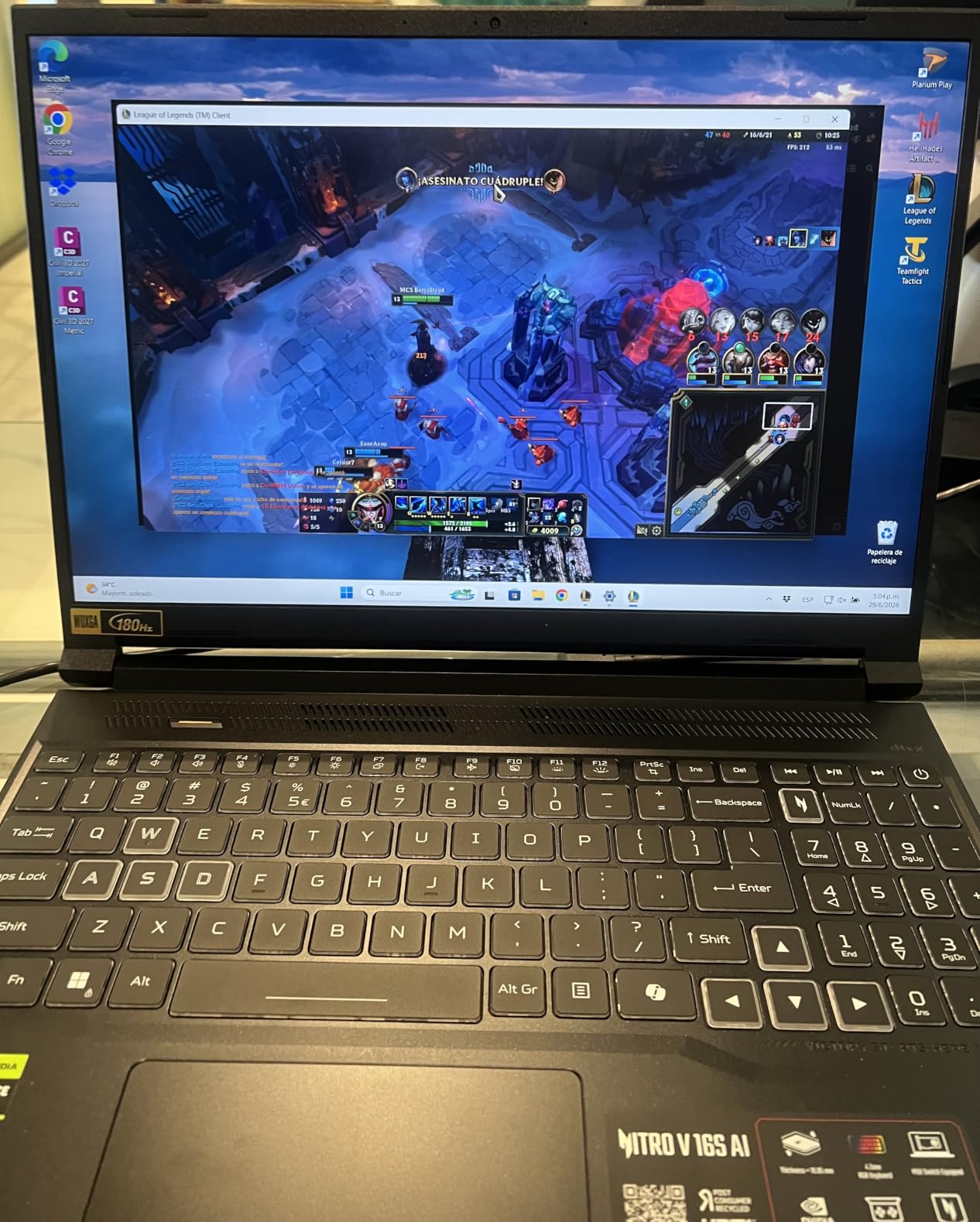 Acer Nitro V 16S AI Gaming Laptop | AMD Ryzen 7 260 Processor | NVIDIA GeForce RTX 5060 Laptop GPU (572 AI Tops) | 16