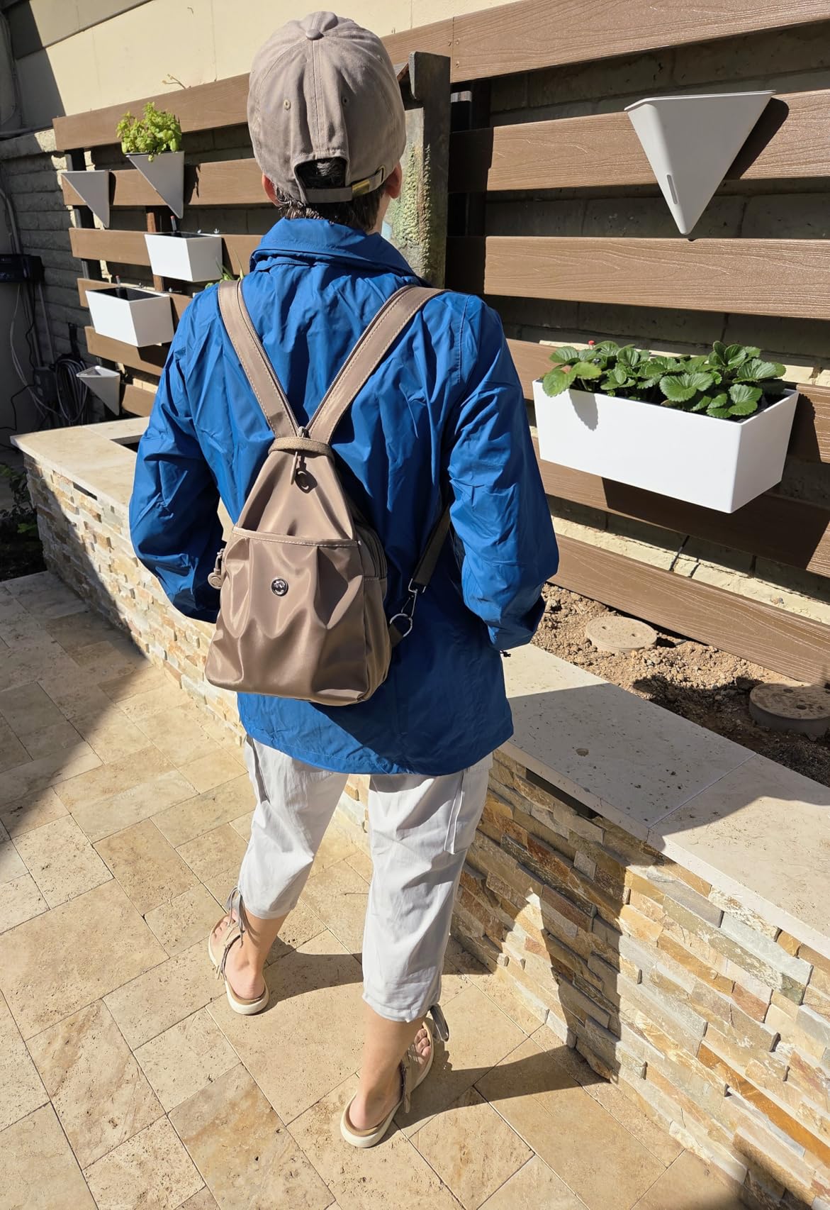 Outdoor Ventures Women's Rain Jacket Lightweight Packable Waterproof Rain Coat with Hood for Travel Golf Hiking Windbreaker customer photo 2
