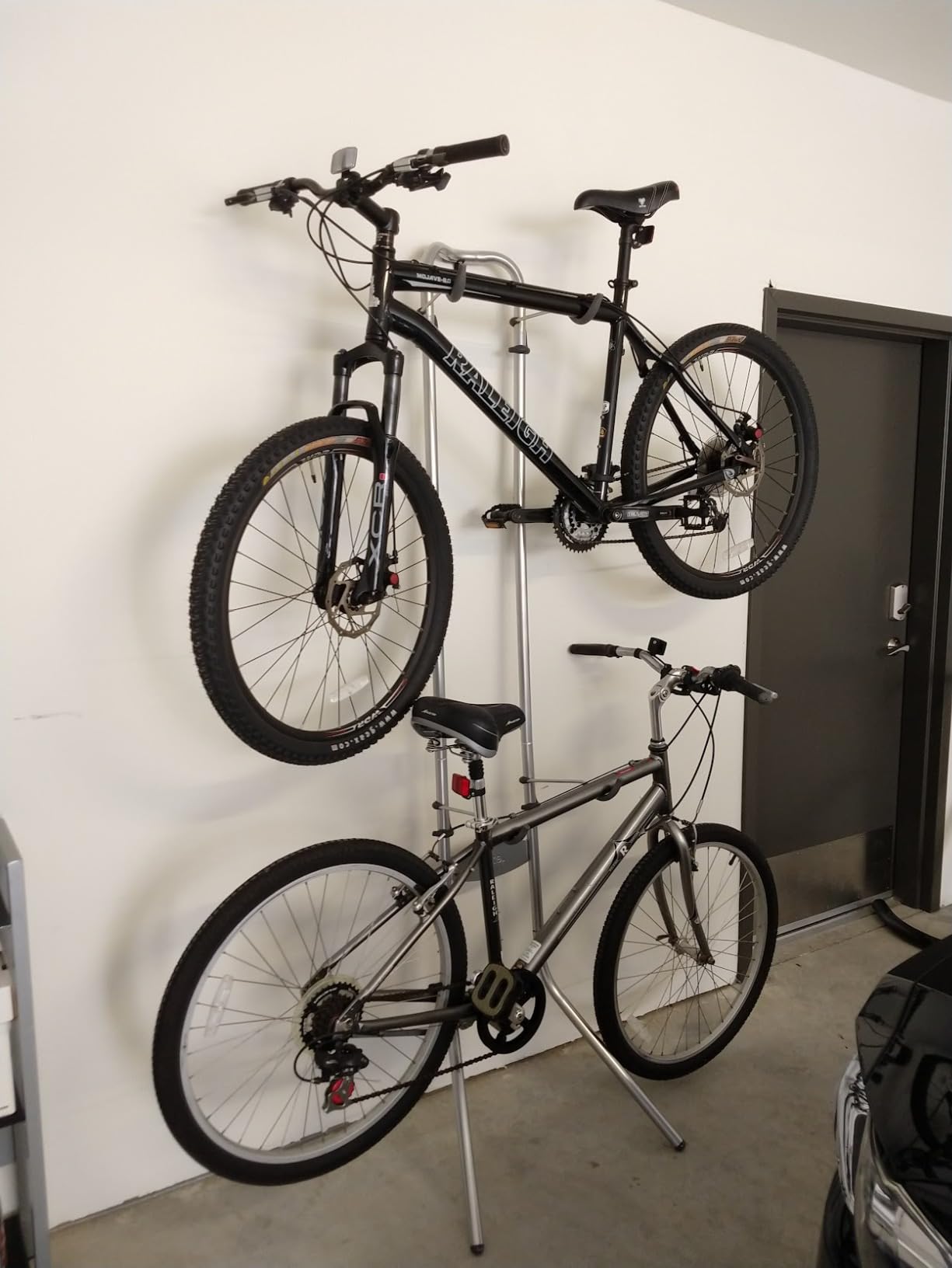 Delta Wall Ride Bike Rack Wall Mount with Tire Wall Guard Cycle - Vertical Bike Mount Holds Up to 100 lbs - Fully Adjustable Vertical Hanger Hook Design Provides Easy Bicycle Storage Access customer photo 1