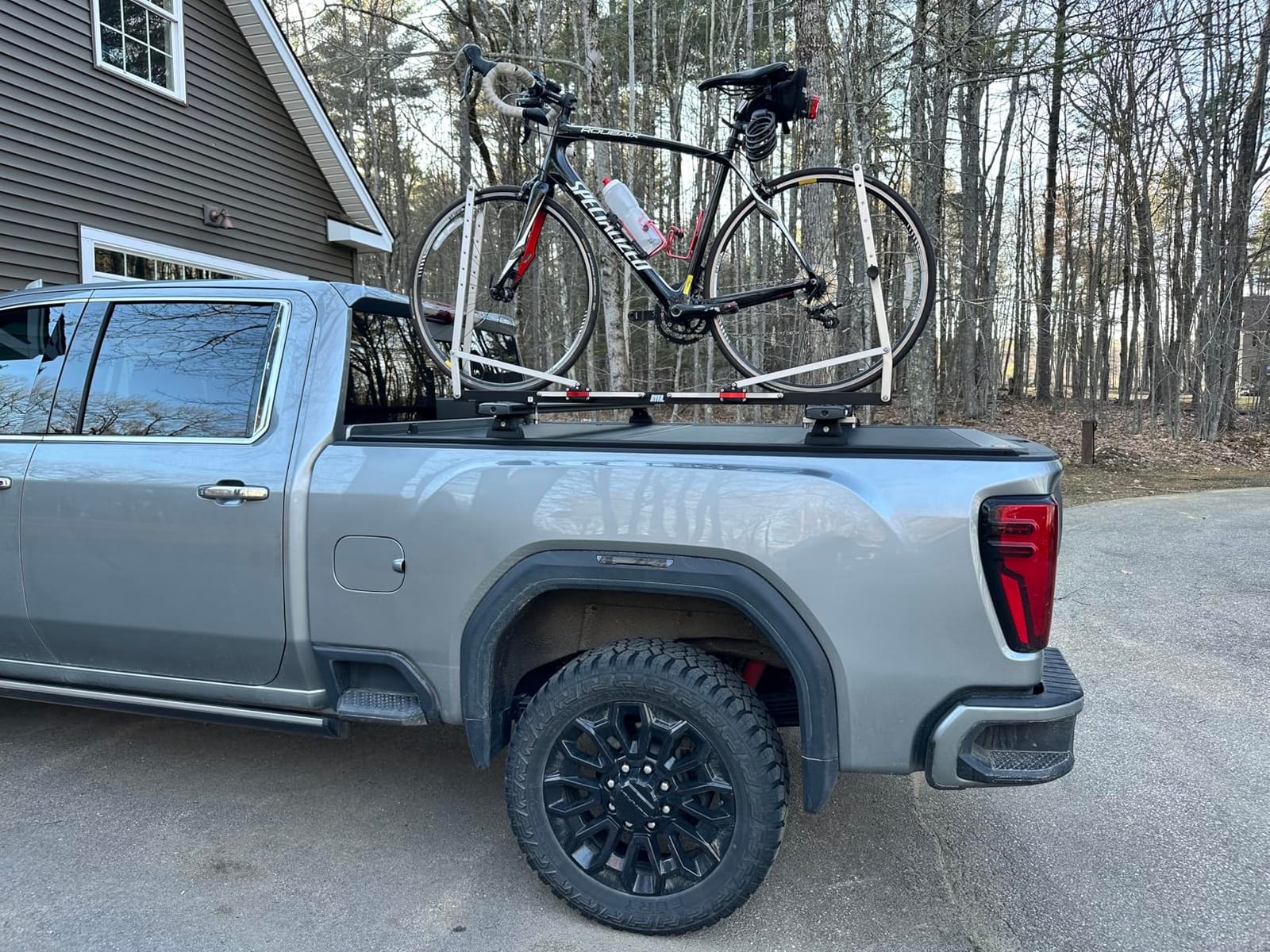Rapid Roof Rack for Bike/Cycle - Payload: 34kg/75lb - 1-Bike Aluminum Tray for Van, Camper, Passenger Vehicle & RV/Travel Trailer, Fits 16
