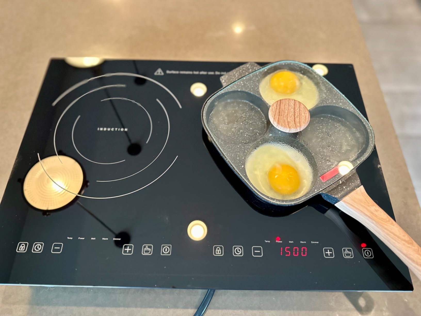 36 Inch Induction Cooktop 5 Burner, Built-In, 10800W 240V Hardwired customer photo 1