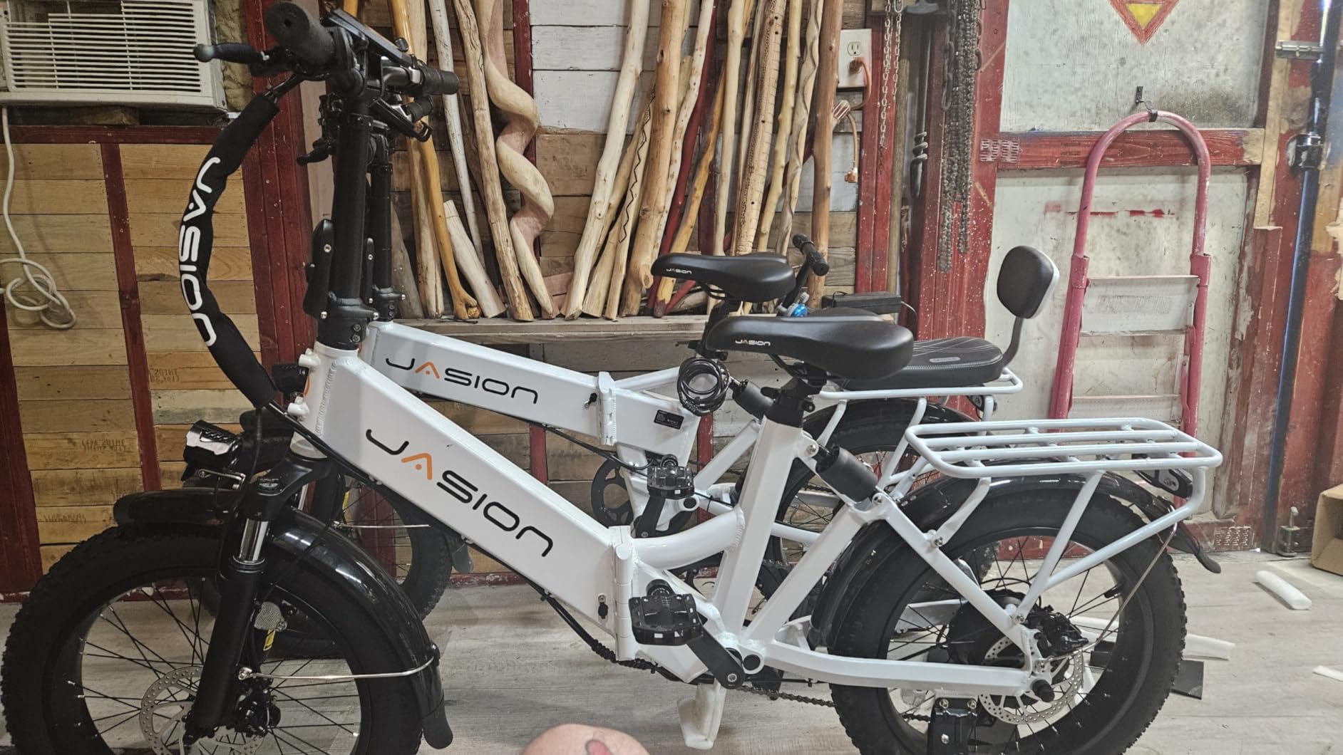 Jasion Thunder Electric Bike,1800W Peak Ebikes for Adults,26''Fat Tire Best Ebike for Men,80 Miles with 864Wh Battery,30+MPH Max Speed Bicycles,400LB Capacity,Certified by UL2849 customer photo 2