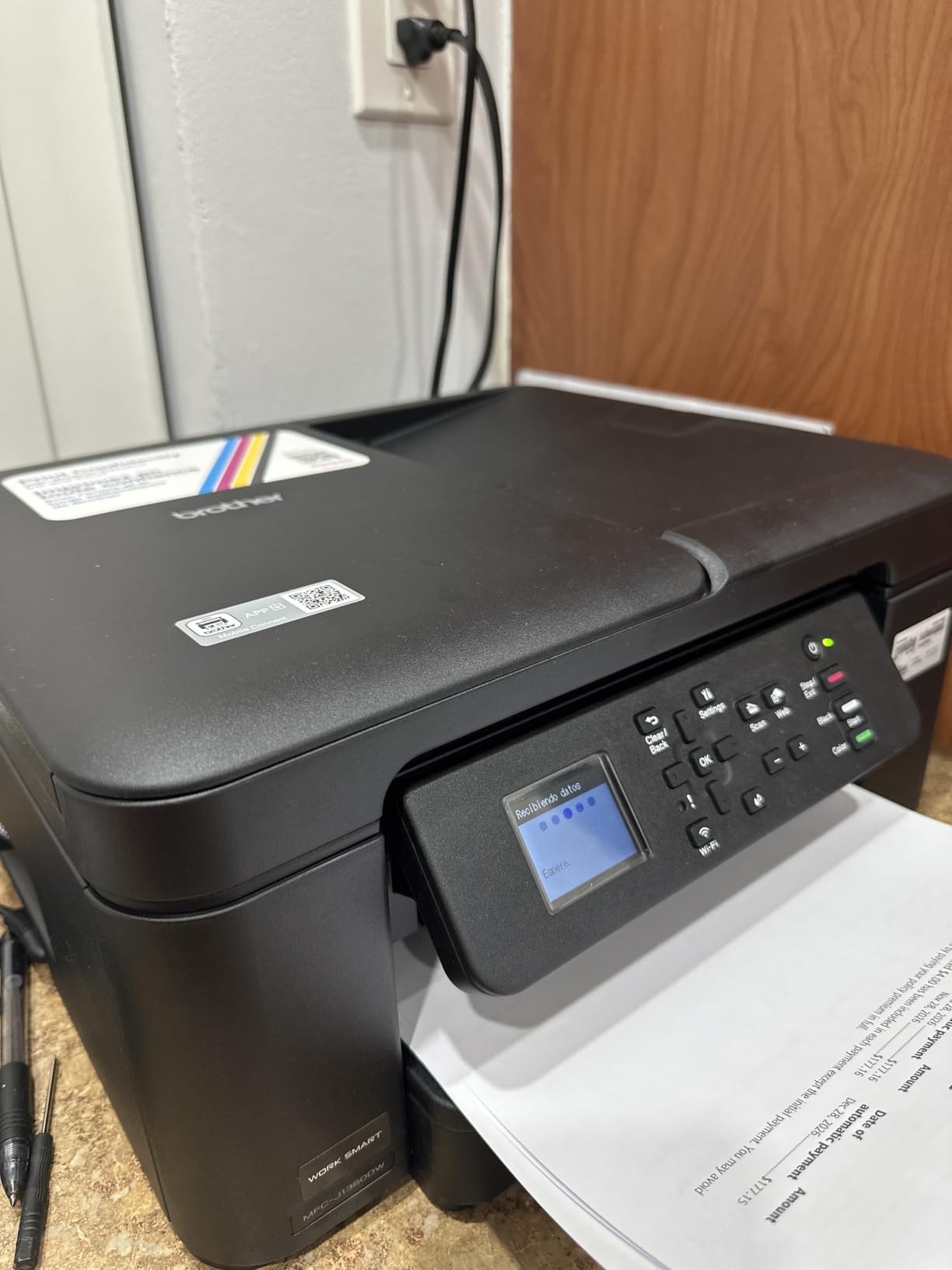 Brother Work Smart 1360 Wireless Color Inkjet All-in-One Print, Scan, Copy customer photo 2
