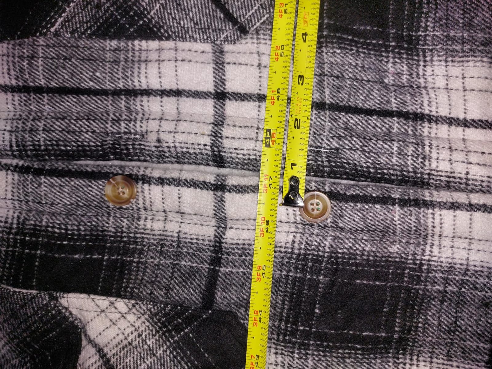 WINDFIT Men's Cotton Sherpa Button Down Flannel Shirt Jacket Plaid Shirt customer photo 2