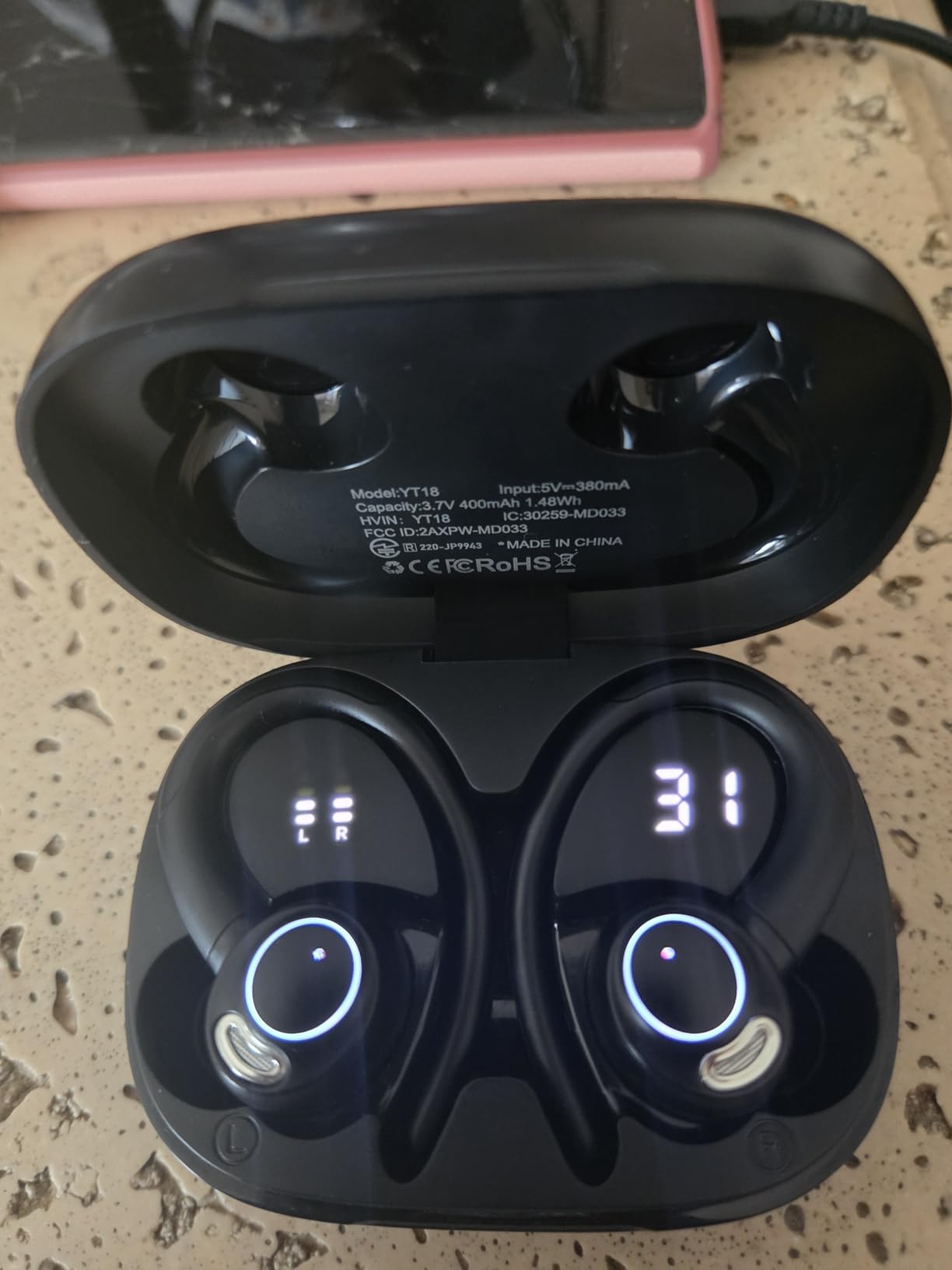 Wireless Earbuds, Bluetooth 5.4 Headphones Sport Over Ear Buds With ENC Mic customer photo 2