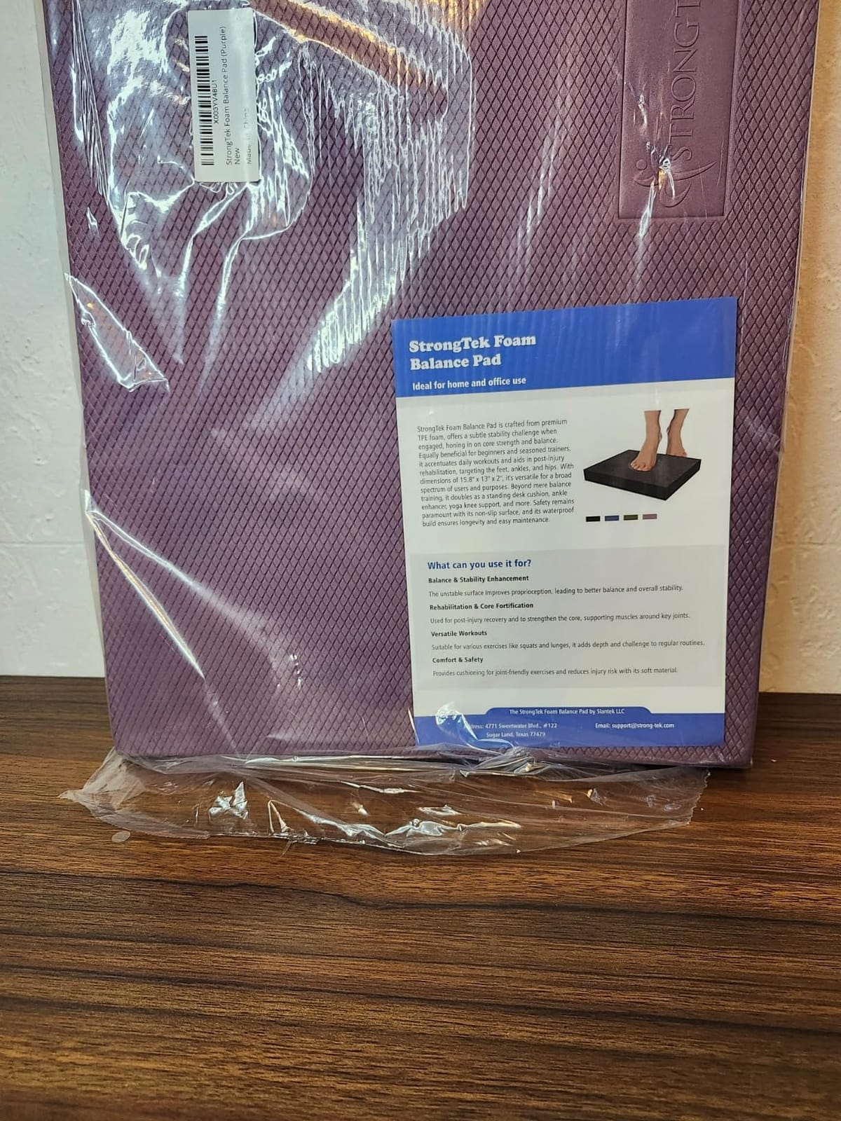 StrongTek Foam Balance Pad, High-Density TPE, 15.8 x 13 x 2 in, Non-Slip customer photo 2